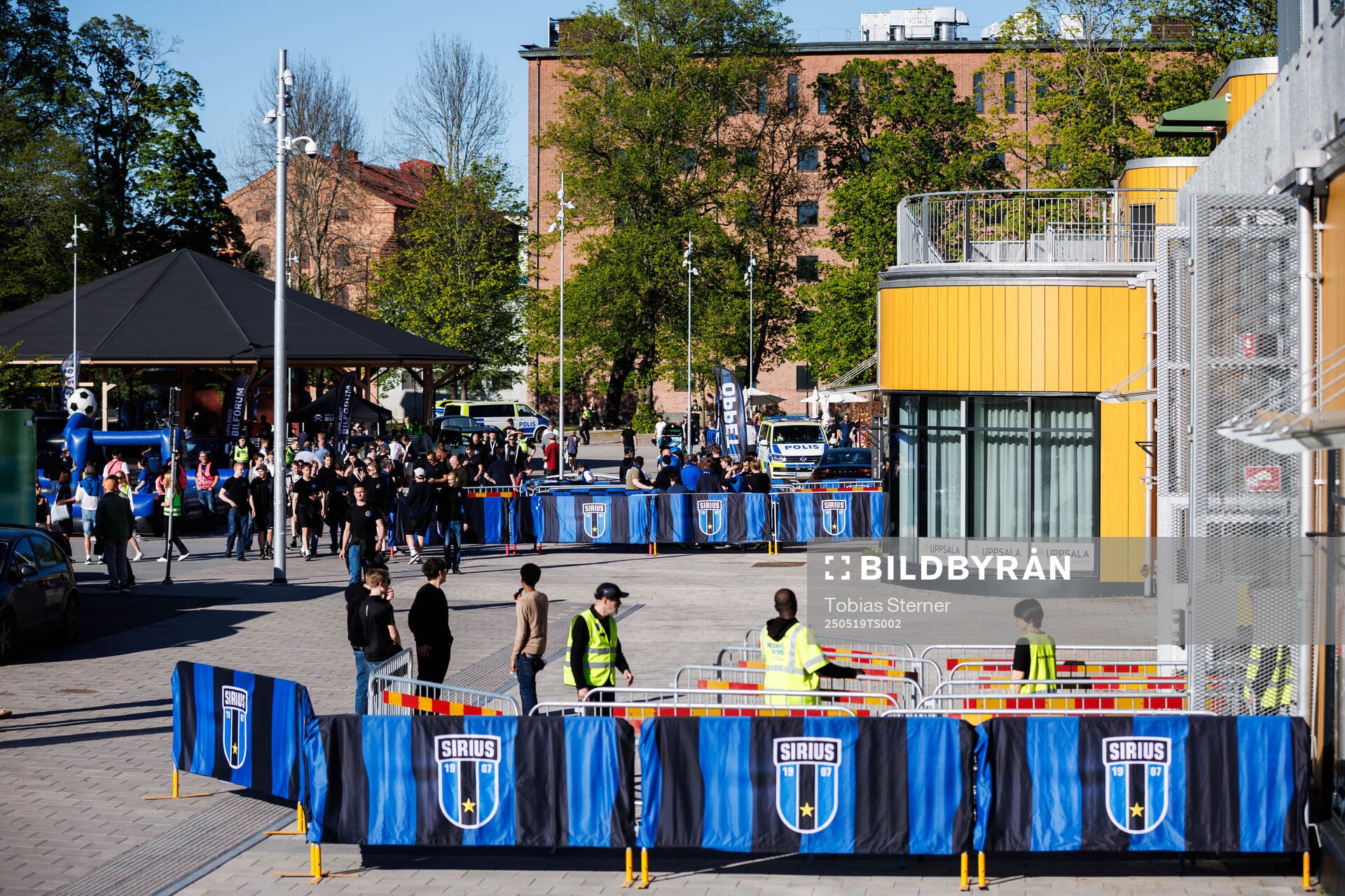 Entré vid Studenternas inför fotbollsmatchen i Allsvenskan mellan Sirius och IFK Norrköping den 19 maj 2025 i Uppsala. 