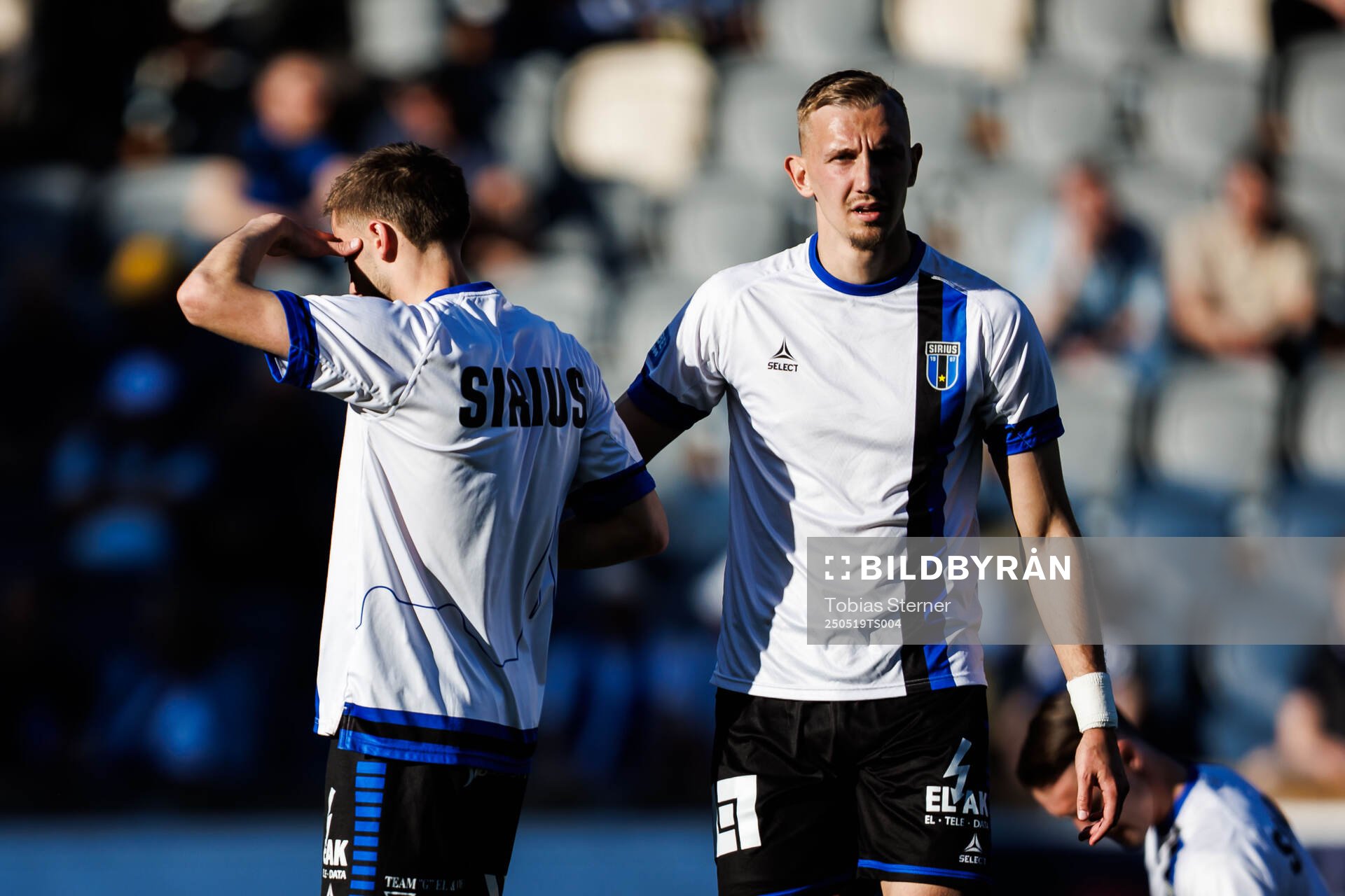 Sirius Jakob Voelkerling Persson inför fotbollsmatchen i Allsvenskan mellan Sirius och IFK Norrköping den 19 maj 2025 i Uppsala. 