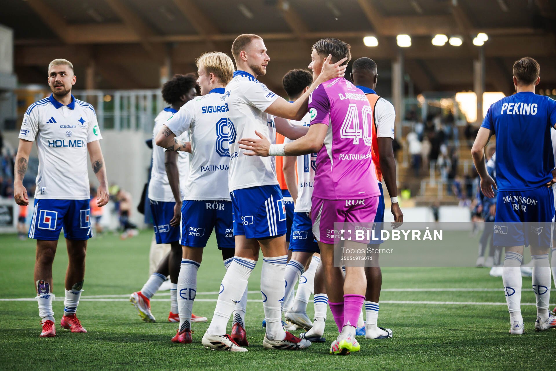 IFK Norrköpings Kevin Höög Jansson och målvakt David