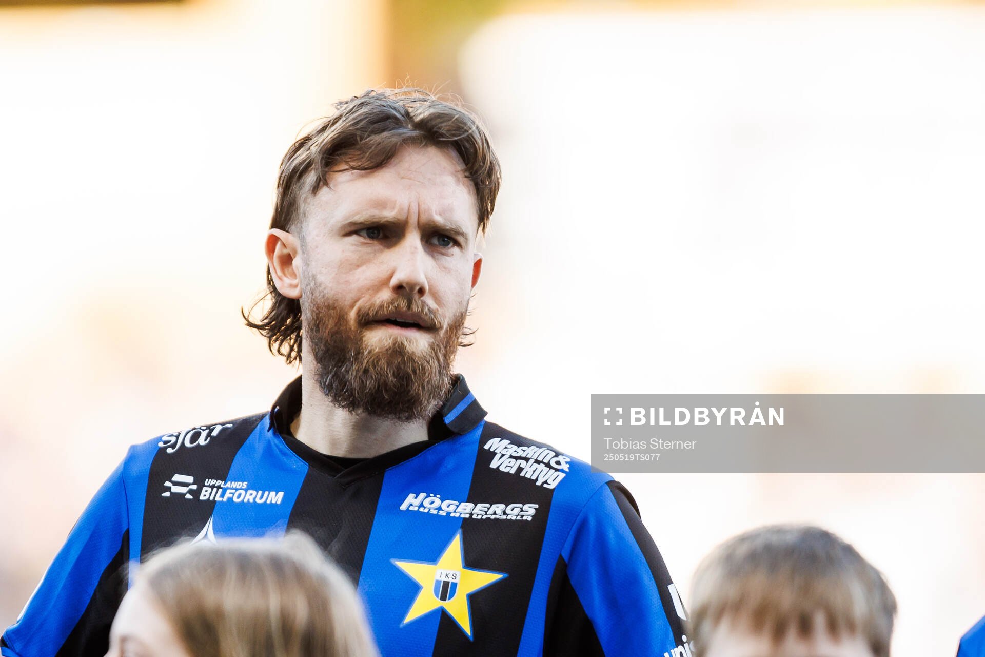 Sirius Simon Sandberg under fotbollsmatchen i Allsvenskan mellan Sirius och IFK Norrköping den 19 maj 2025 i Uppsala. 