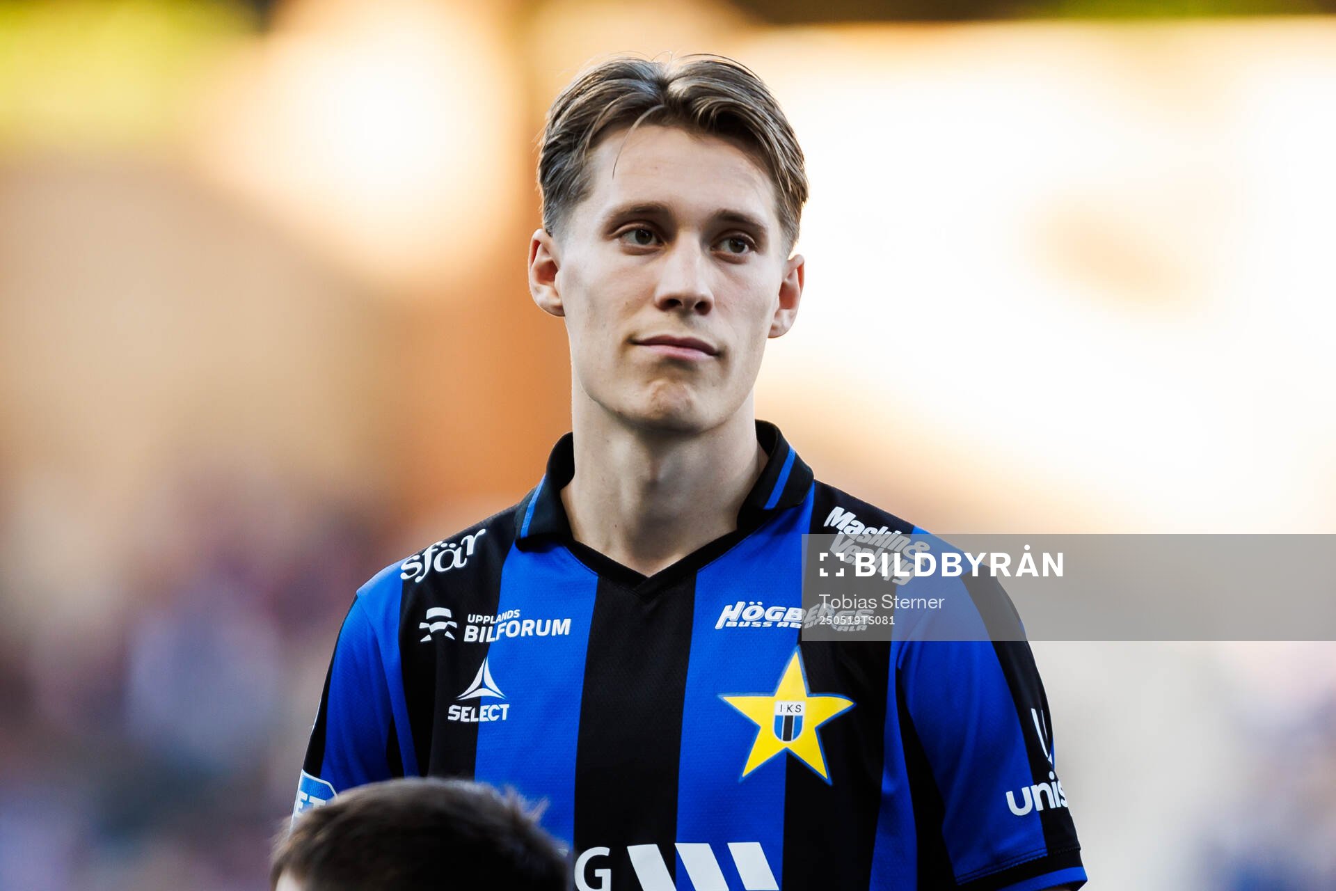 Sirius Marcus Lindberg under fotbollsmatchen i Allsvenskan mellan Sirius och IFK Norrköping den 19 maj 2025 i Uppsala. 