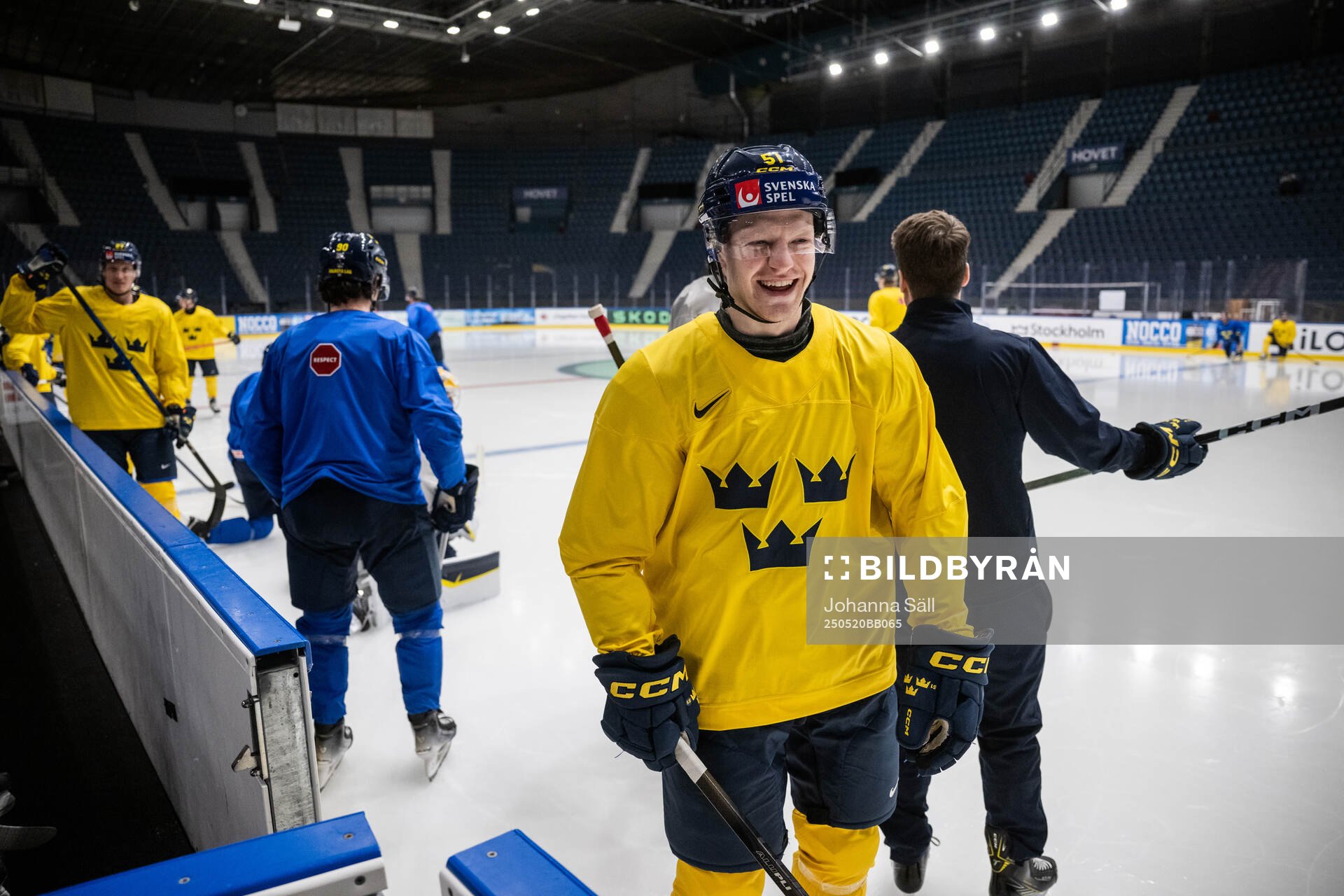 Emil Heineman of Sweden at a practice session