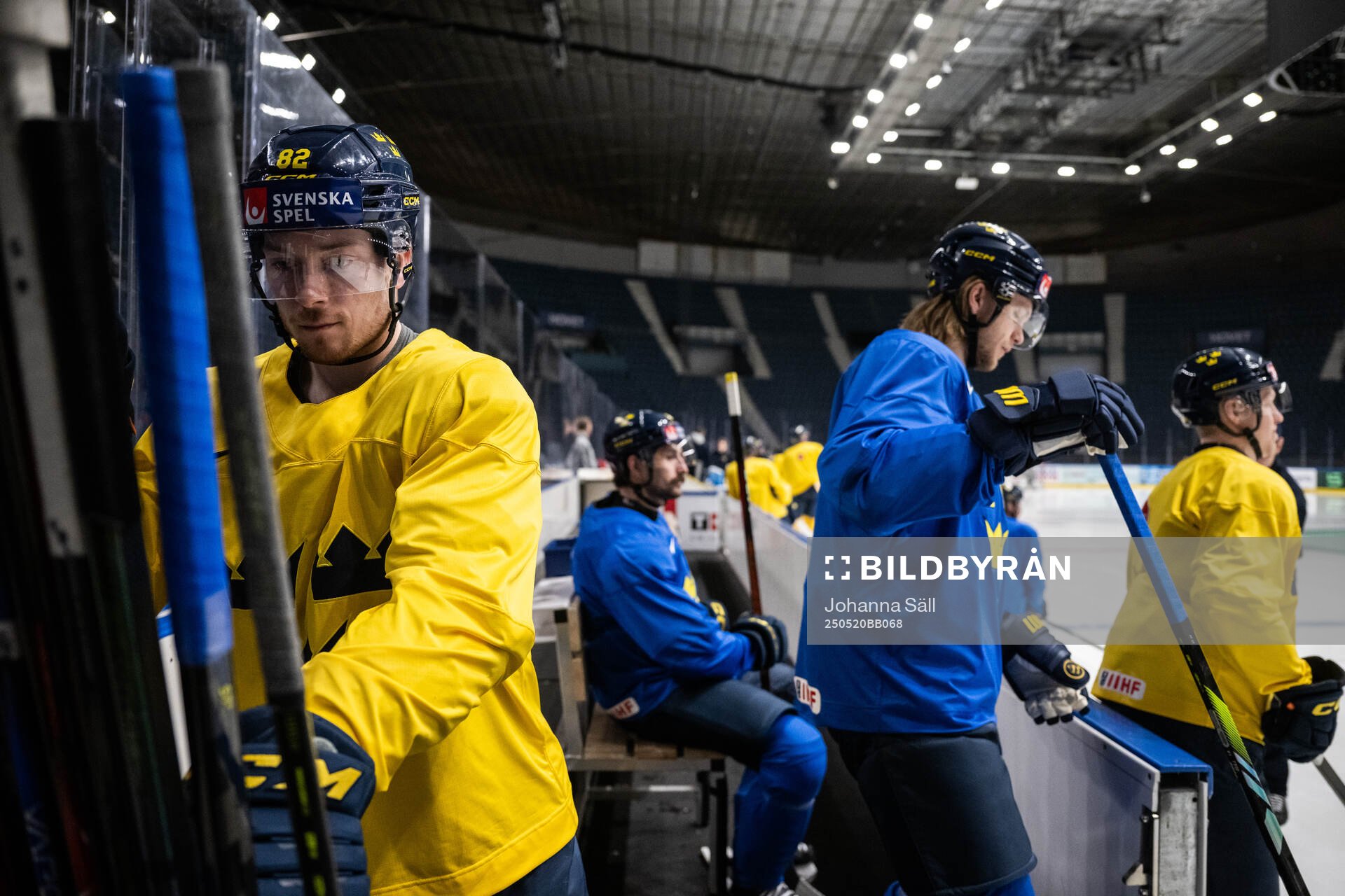 Jesper Frödén of Sweden at a practice session