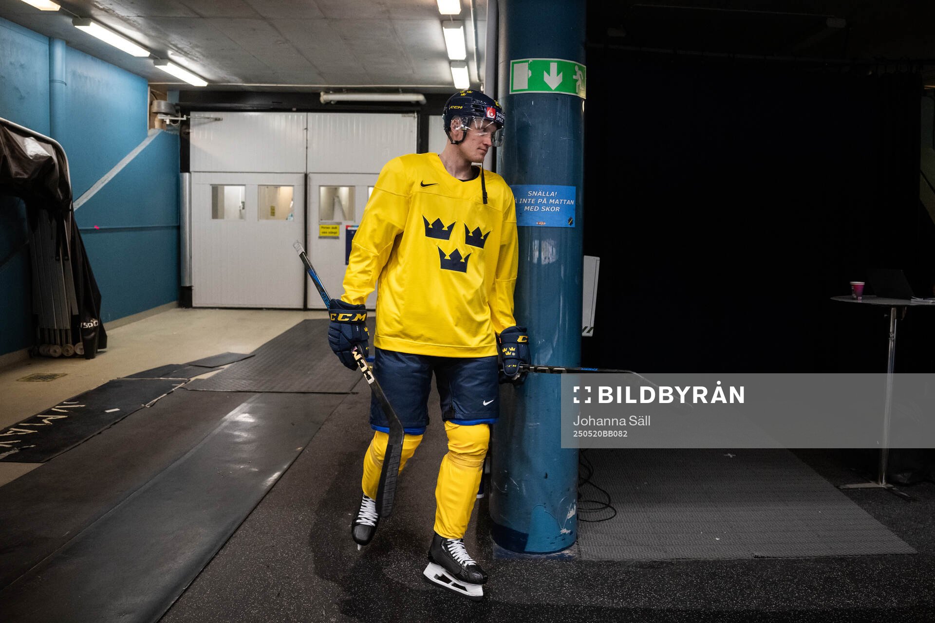 Gabriel Carlsson of Sweden at a practice session