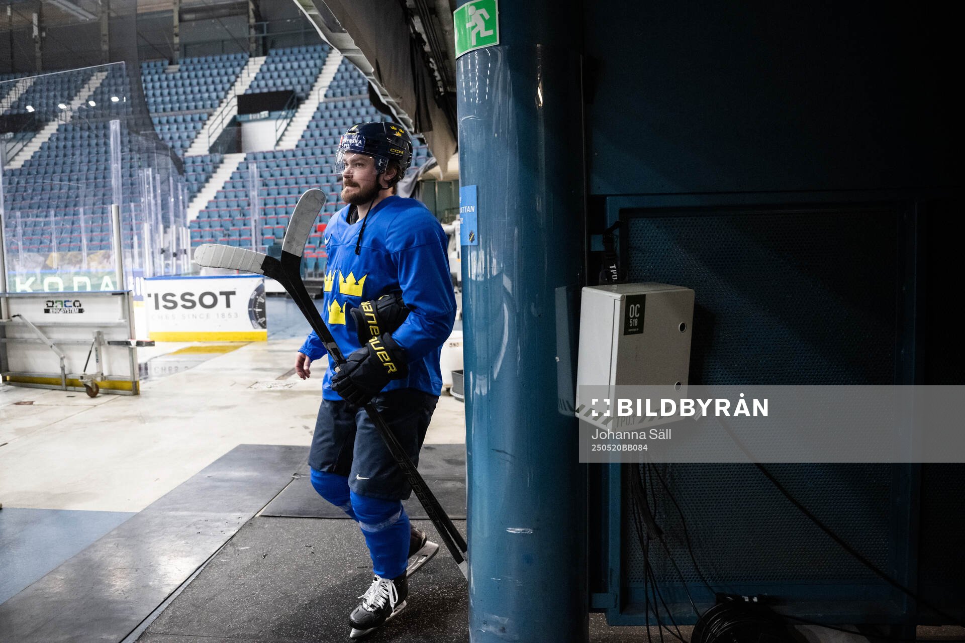 Rasmus Andersson of Sweden at a practice session