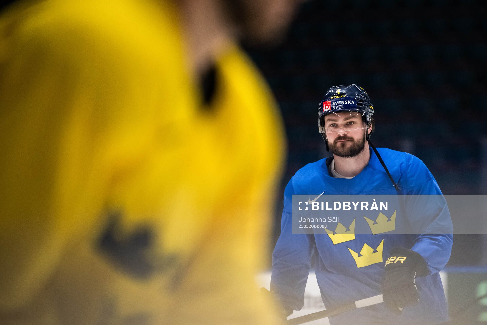 Rasmus Andersson of Sweden at a practice session