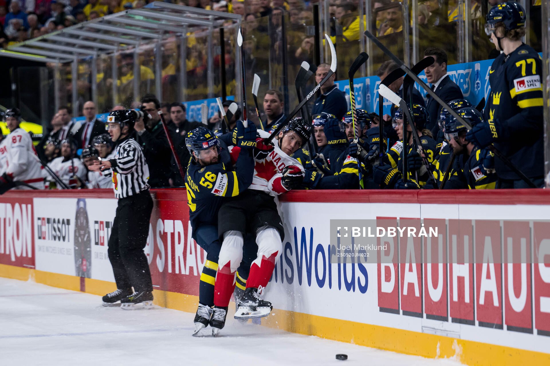Erik Gustafsson of Sweden and Ryker Evans of Canada