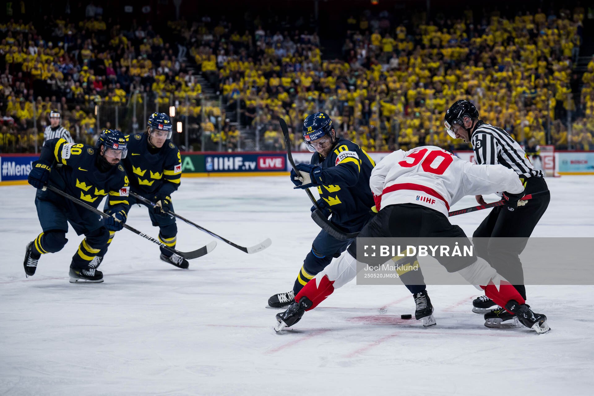 Marcus Johansson, Leo Carlsson and Alexander Wennberg of
