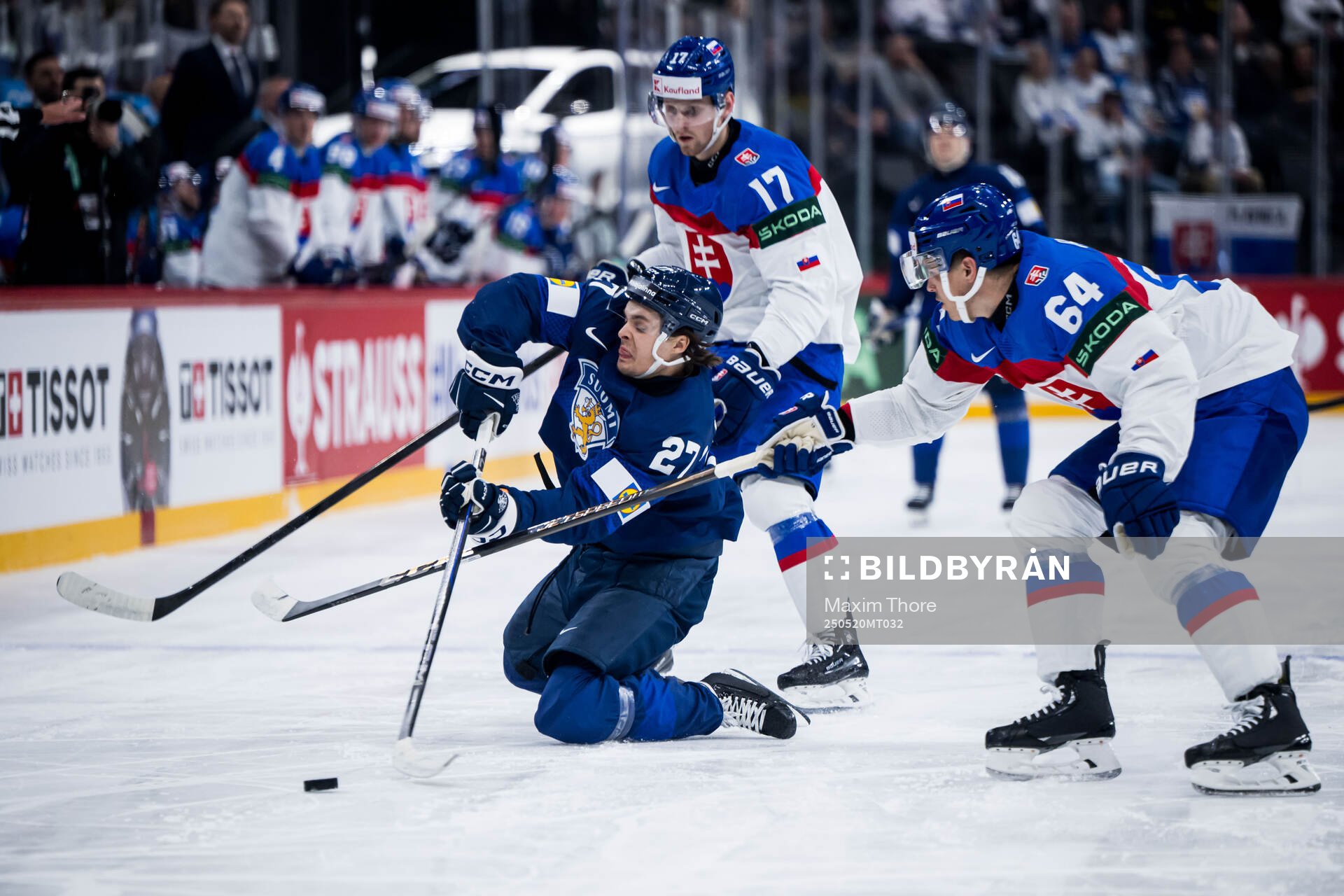 Mikael Pyyhtia of Finland and Patrik Koch of Slovakia
