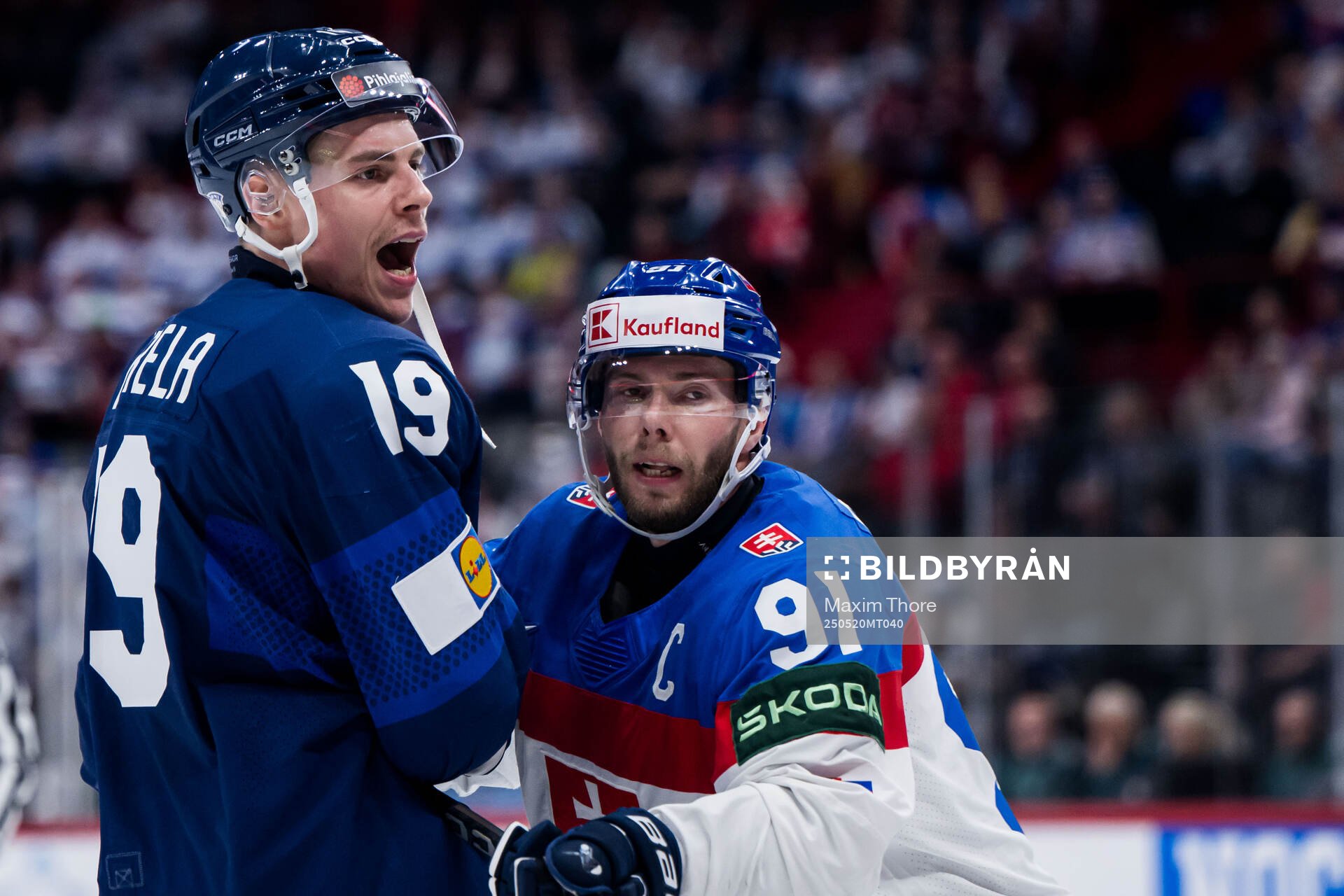 Waltteri Merelä of Finland and Matus Sukel of Slovakia