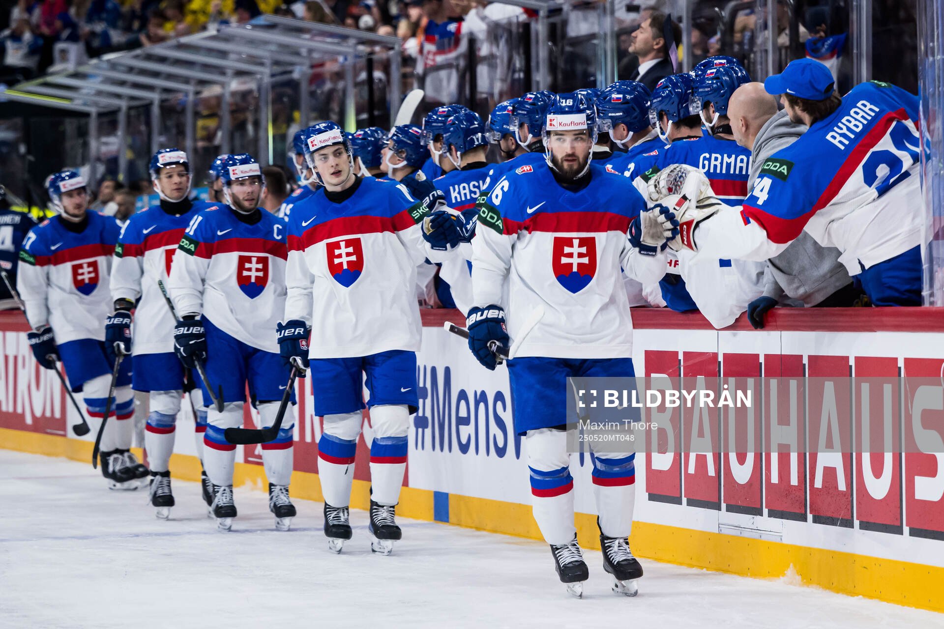 Robert Lantosi of Slovakia celebrates