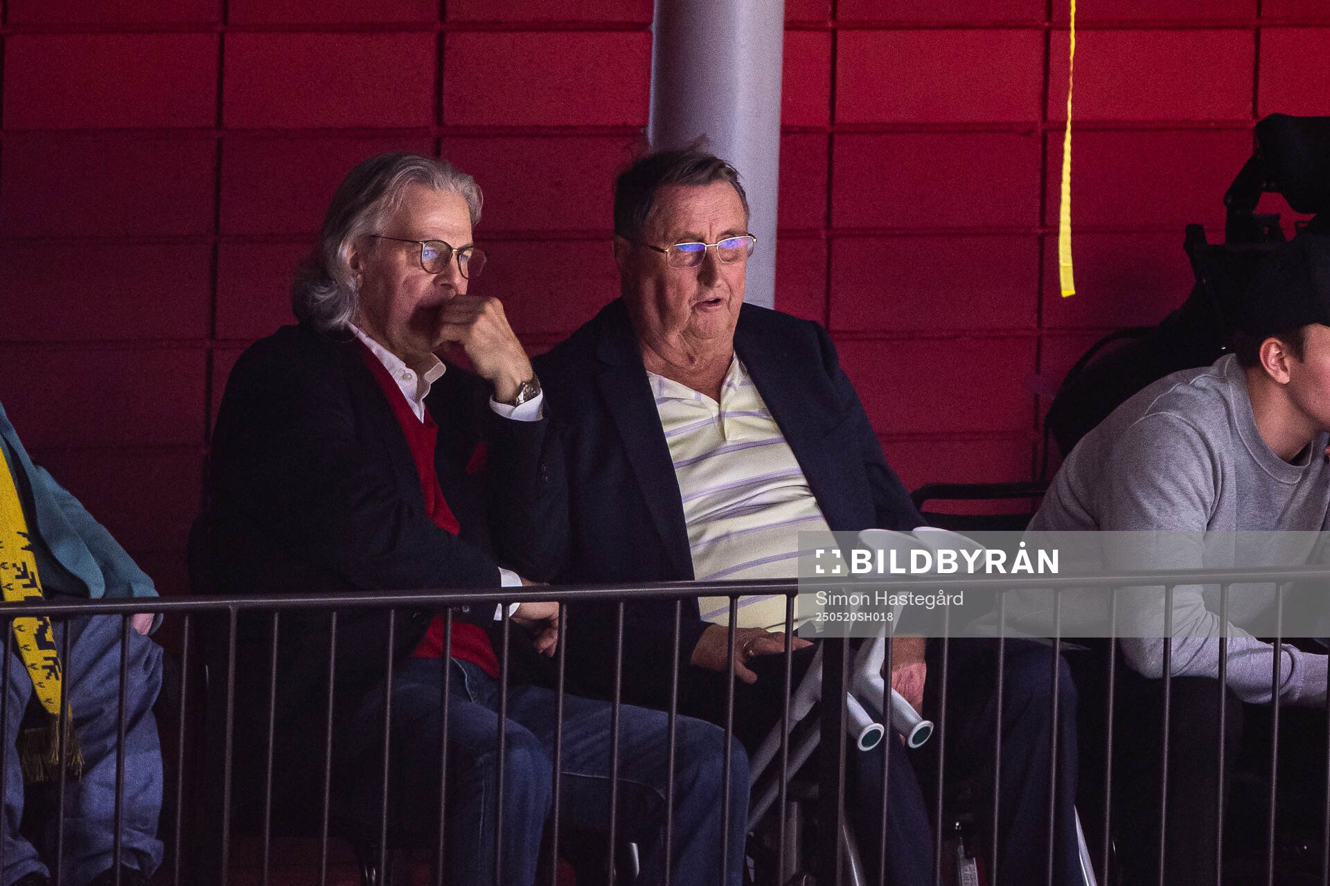 Curt Lindström in the stands