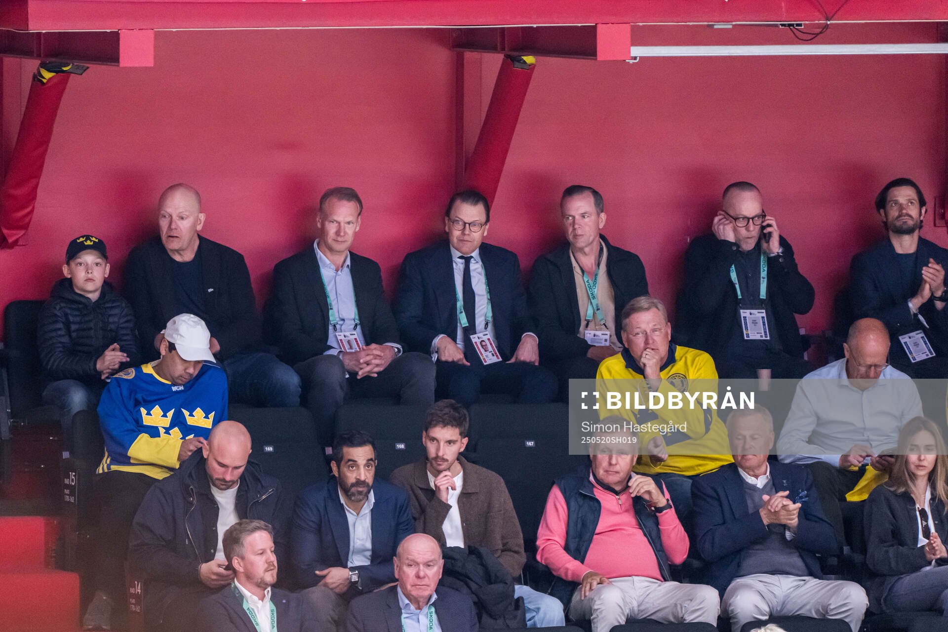Mats Sundin, Nicklas Lidström and Prince Daniel of Sweden