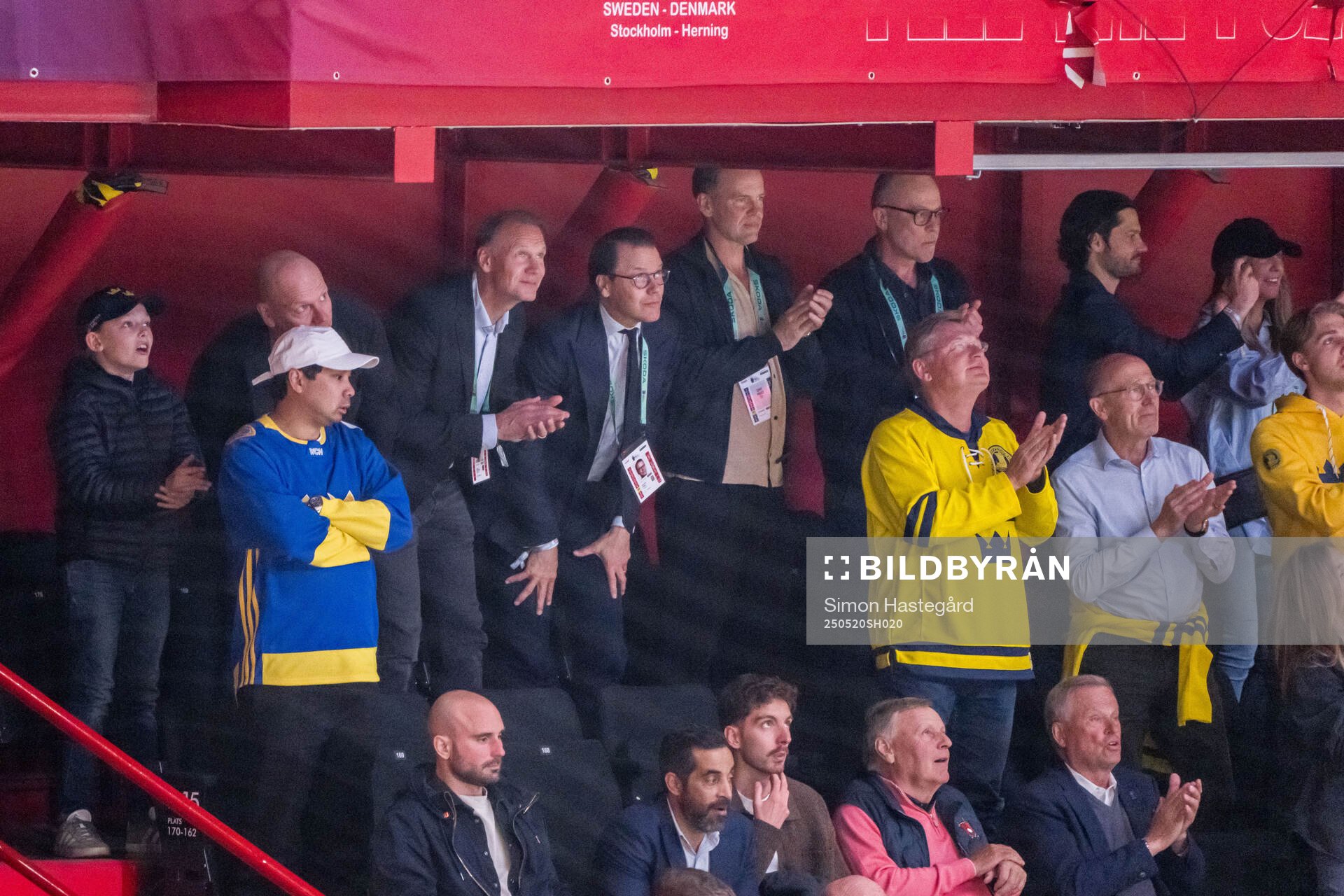 Mats Sundin, Nicklas Lidström with prince Daniel and