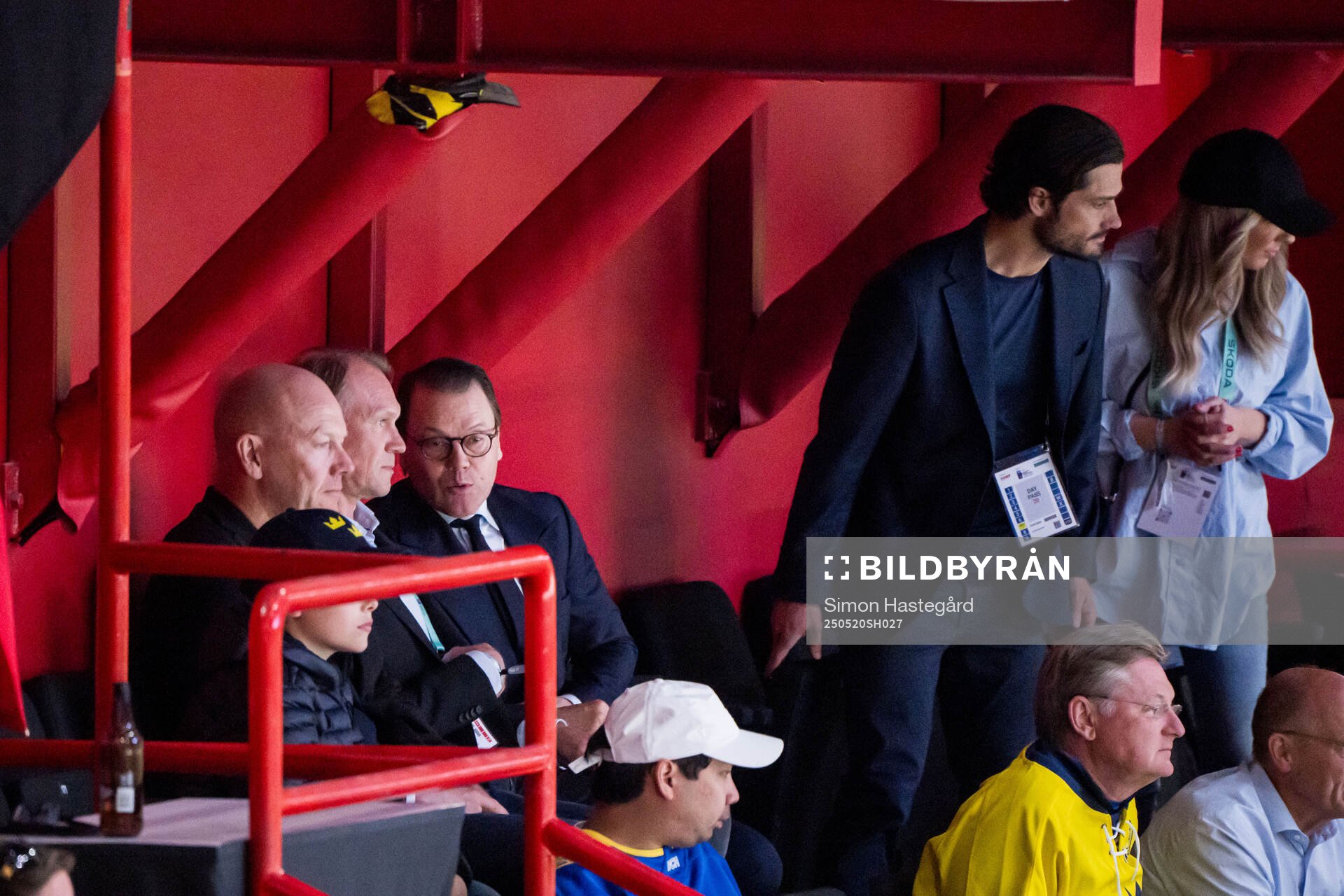 Mats Sundin, Nicklas Lidström with prince Daniel and