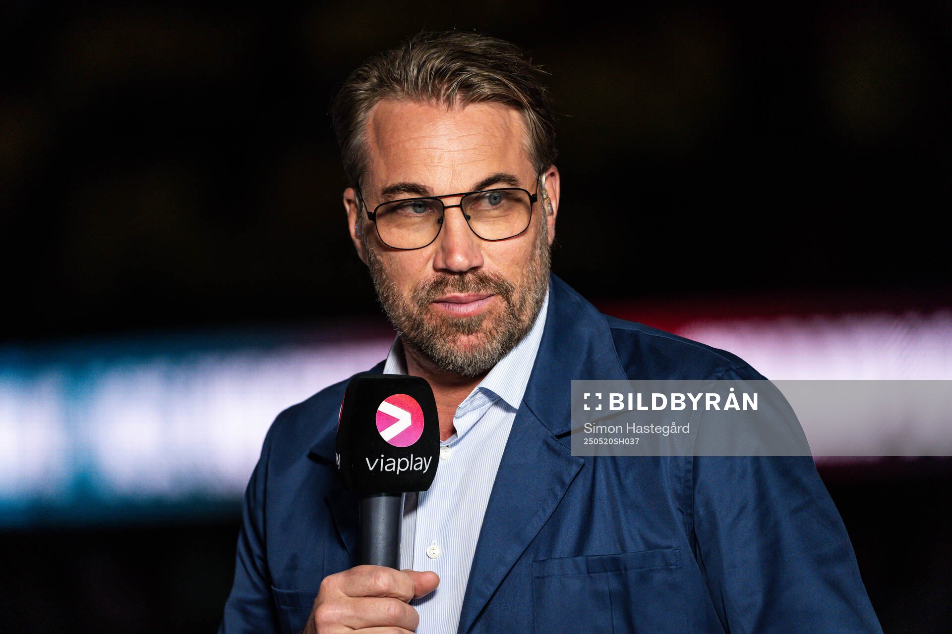 Peter Forsberg in the Viaplay studio