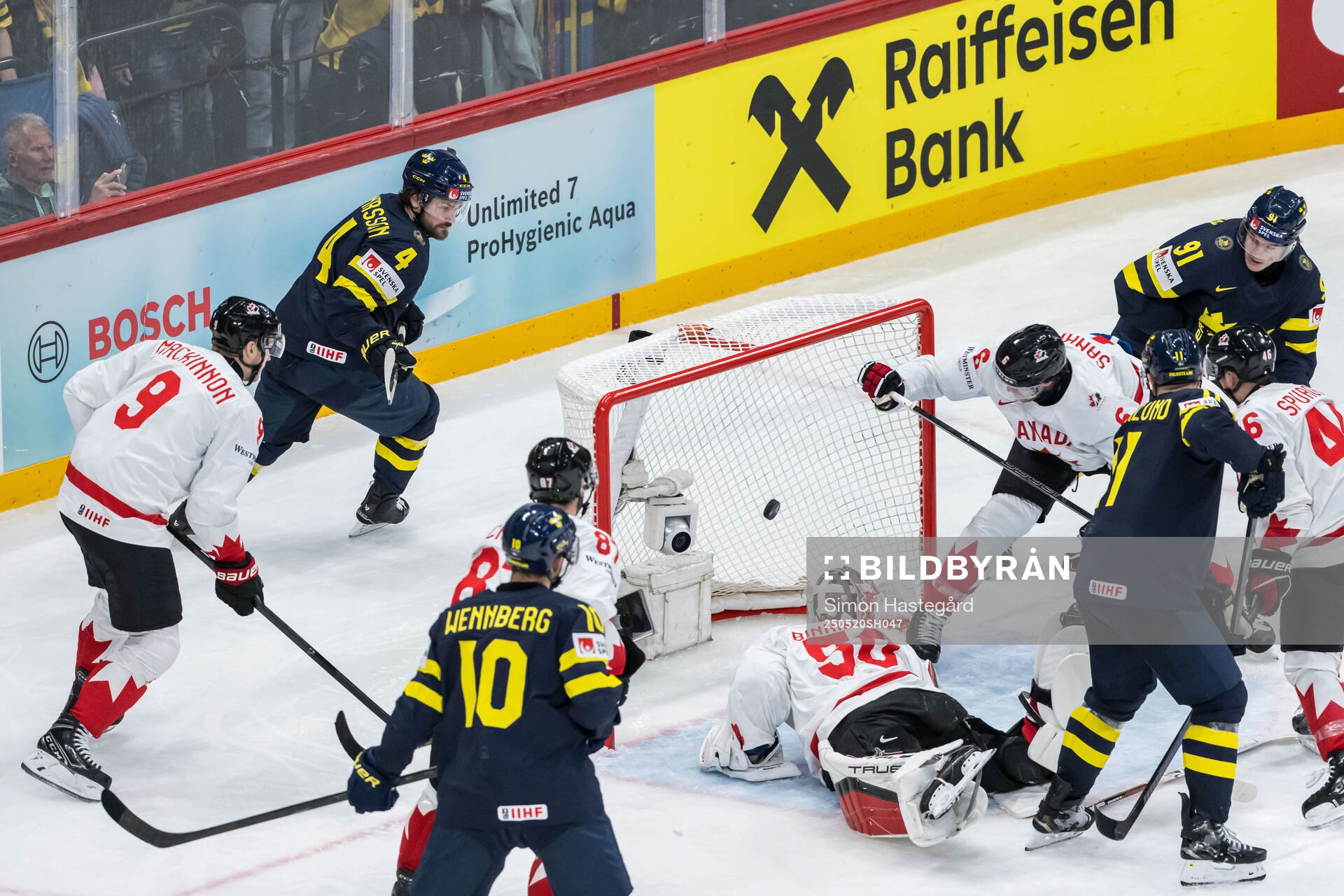 Rasmus Andersson of Sweden scores 3-5