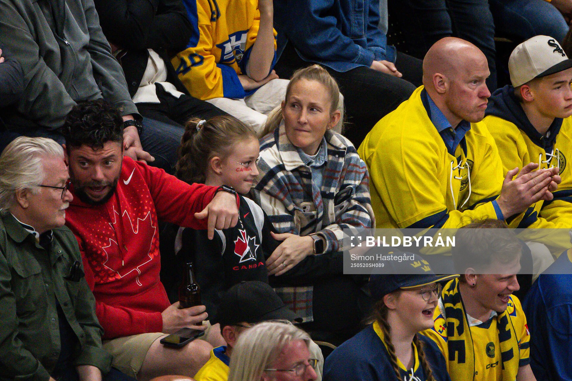 Jay and Kim Martin Hasson in the stands