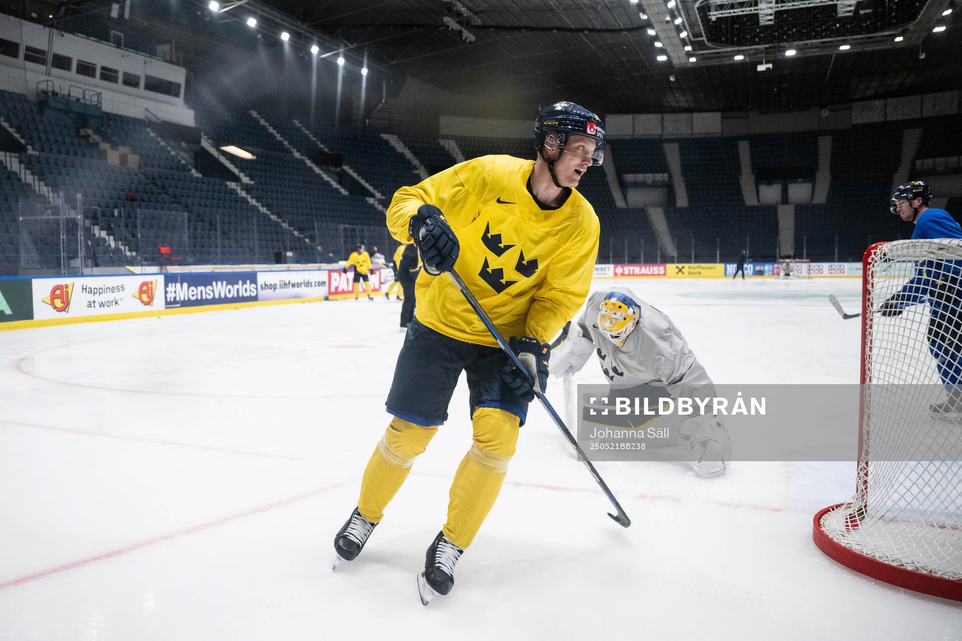 Gabriel Carlsson of Sweden at a practice session