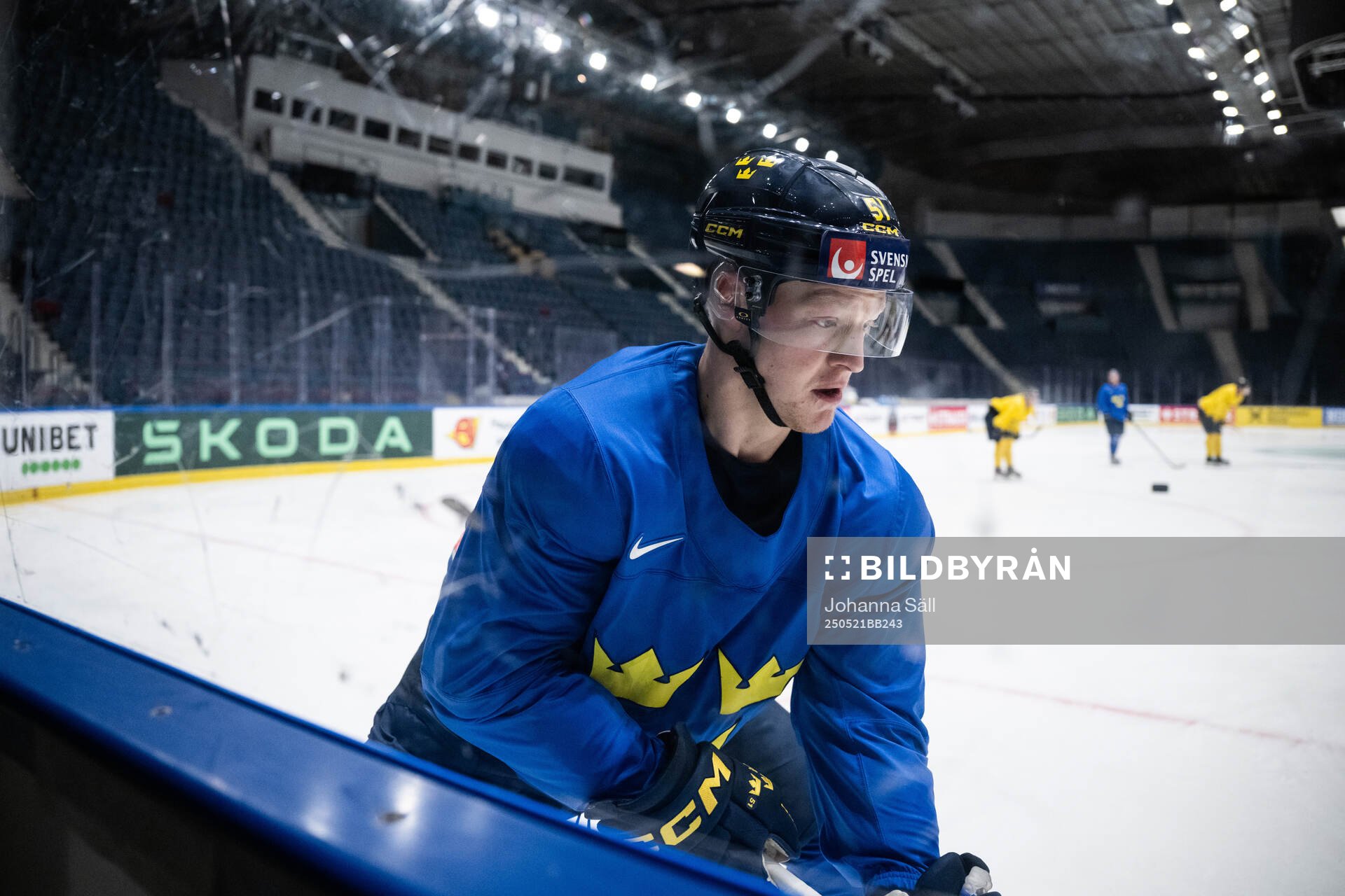 Emil Heineman of Sweden at a practice session