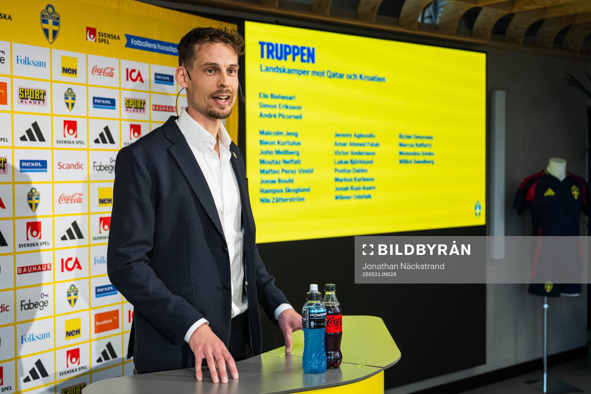 Daniel Bäckström, head coach of the Swedish under-21