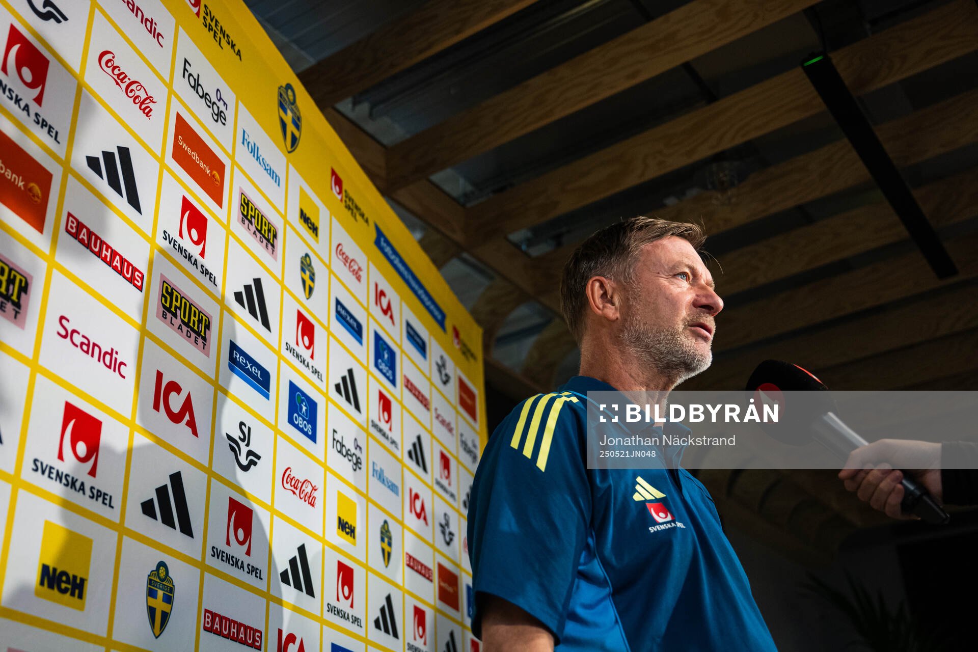 Head coach Peter Gerhardsson of the Swedish women's