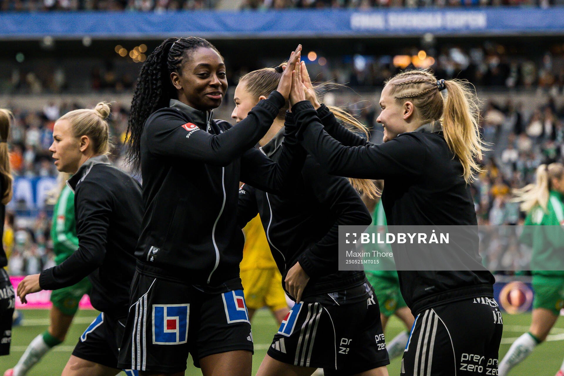IFK Norrköpings spelare inför finalen i Svenska Cupen mellan Hammarby och IFK Norrköping den 21 maj 2025 i Stockholm. 