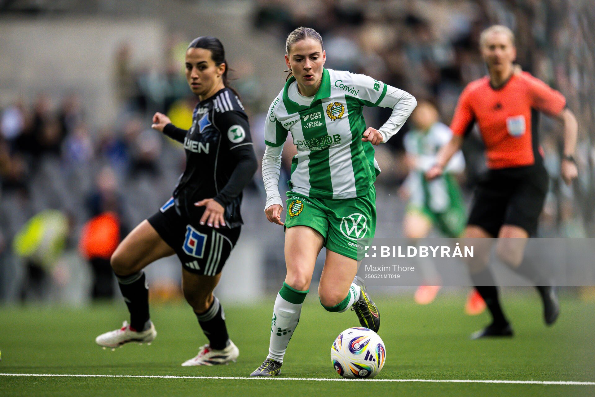 Hammarbys Smilla Vallotto under finalen i Svenska Cupen mellan Hammarby och IFK Norrköping den 21 maj 2025 i Stockholm. 