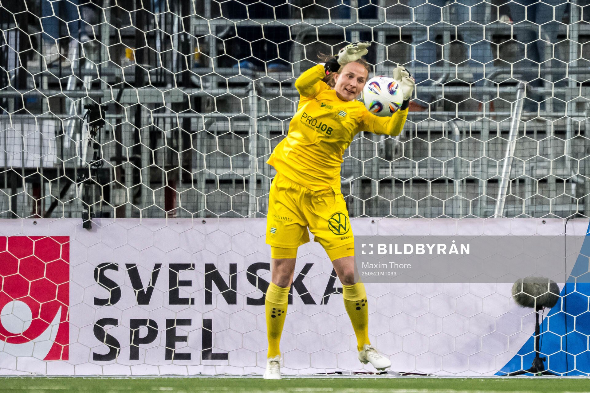 Hammarbys målvakt Anna Tamminen under finalen i Svenska Cupen mellan Hammarby och IFK Norrköping den 21 maj 2025 i Stockholm.