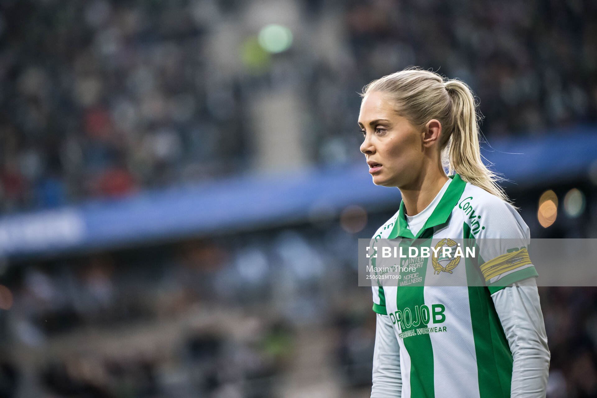 Hammarbys Alice Carlsson under finalen i Svenska Cupen mellan Hammarby och IFK Norrköping den 21 maj 2025 i Stockholm. 