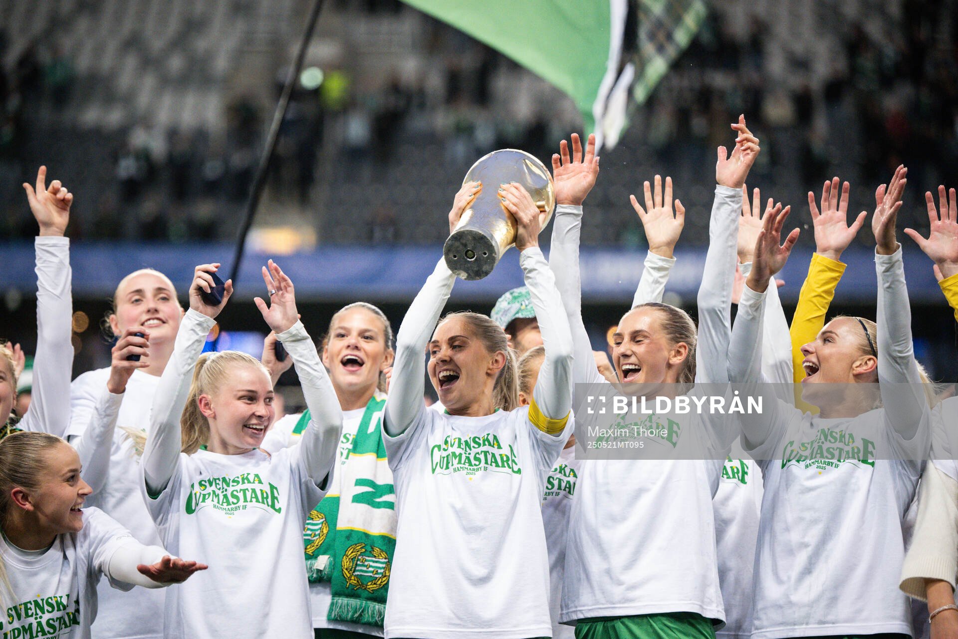 Hammarbys Anna Jøsendal, Emilie Joramo, Alice Carlsson,