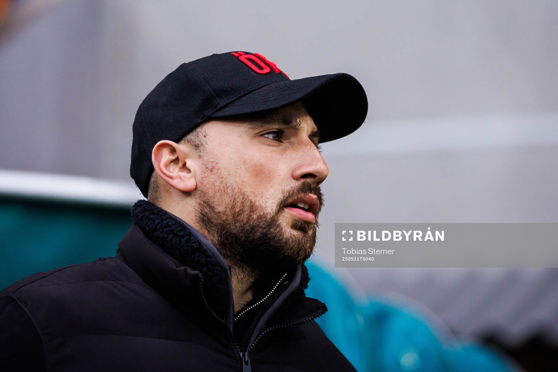 under fotbollsmatchen i Superettan mellan Västerås och Östersund den 21 maj 2025 i Västerås. 