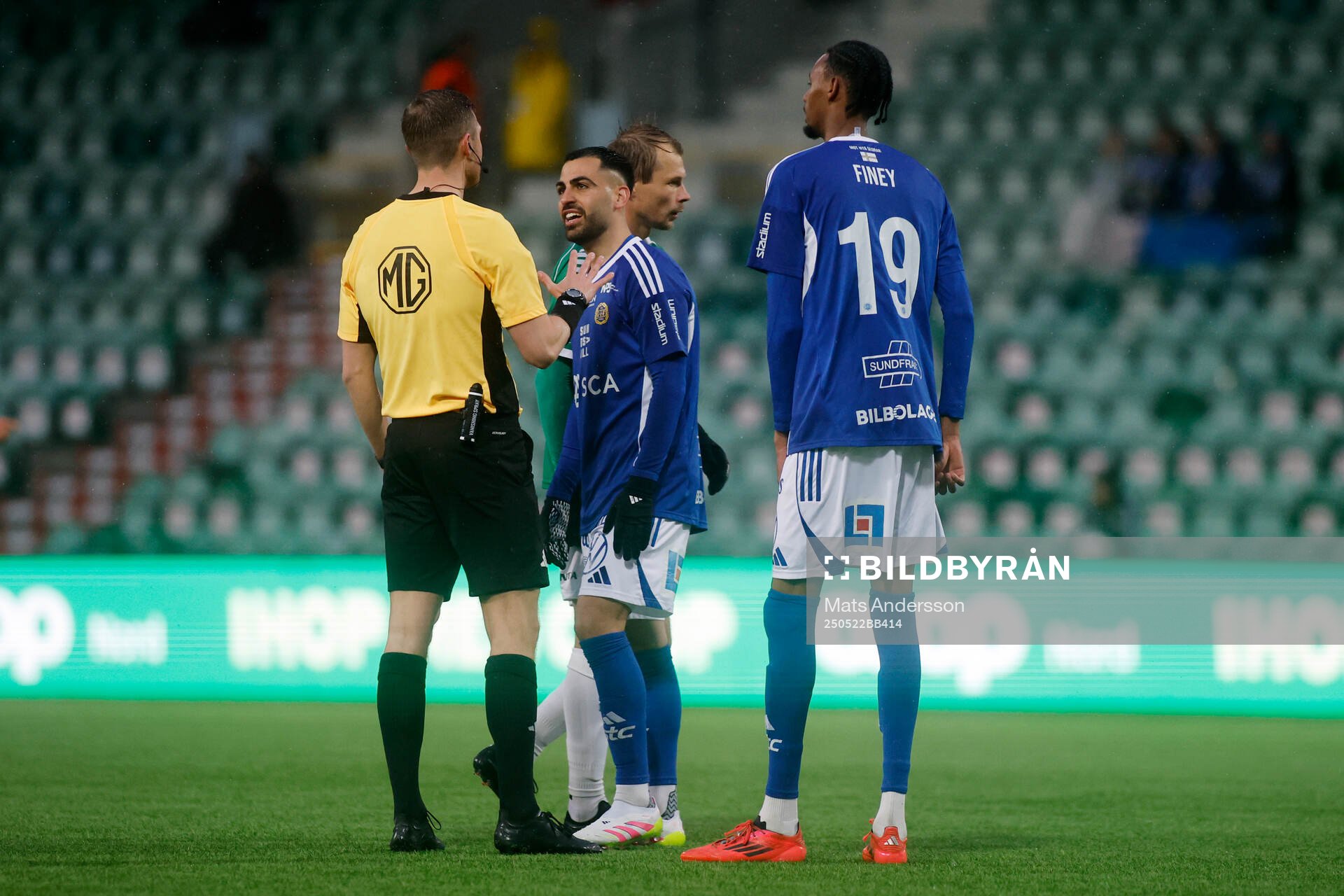 GIF Sundsvalls Marc Manchon  under fotbollsmatchen i Superettan mellan GIF Sundsvall och Brage den 22 maj 2025 i Sundsvall. 