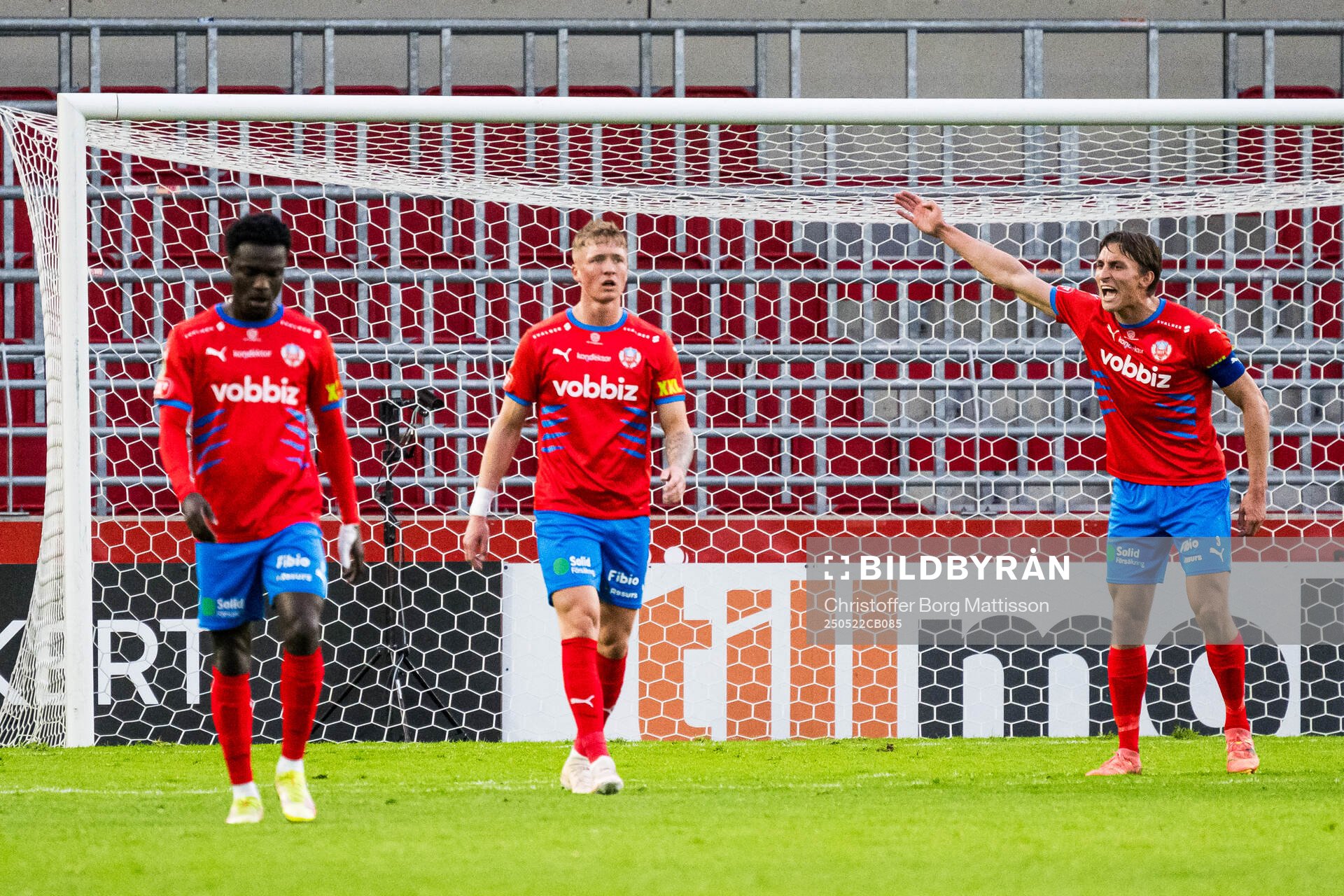 Helsingborgs Samuel Asoma, Marcus Gudmann och Wilhelm