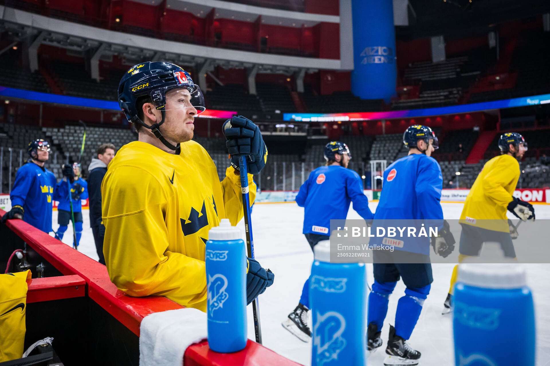 Jesper Frödén of Sweden at a practice session