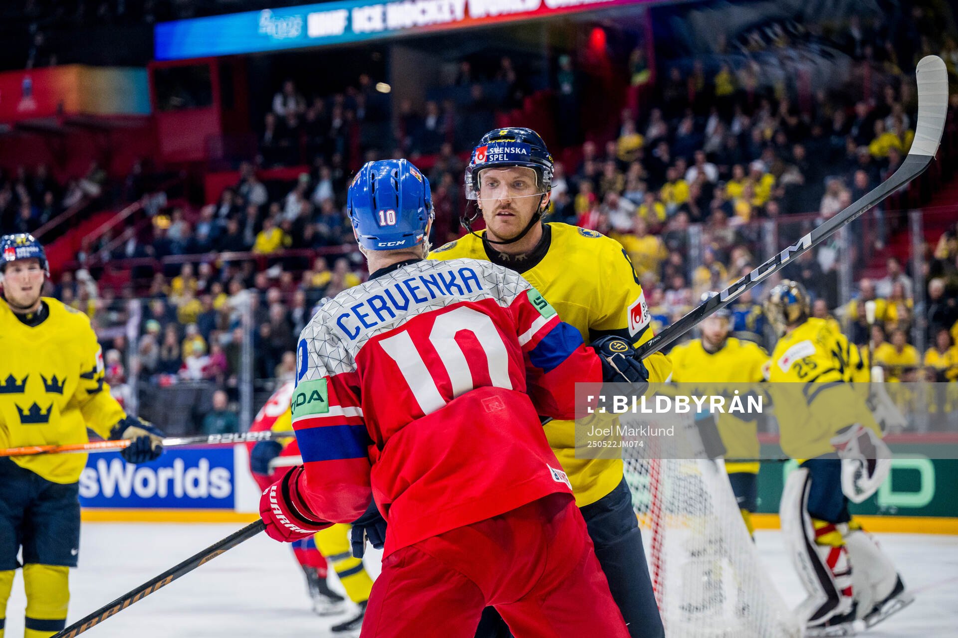 Roman Cervenka of Czech Republic and Jonas Brodin of Sweden