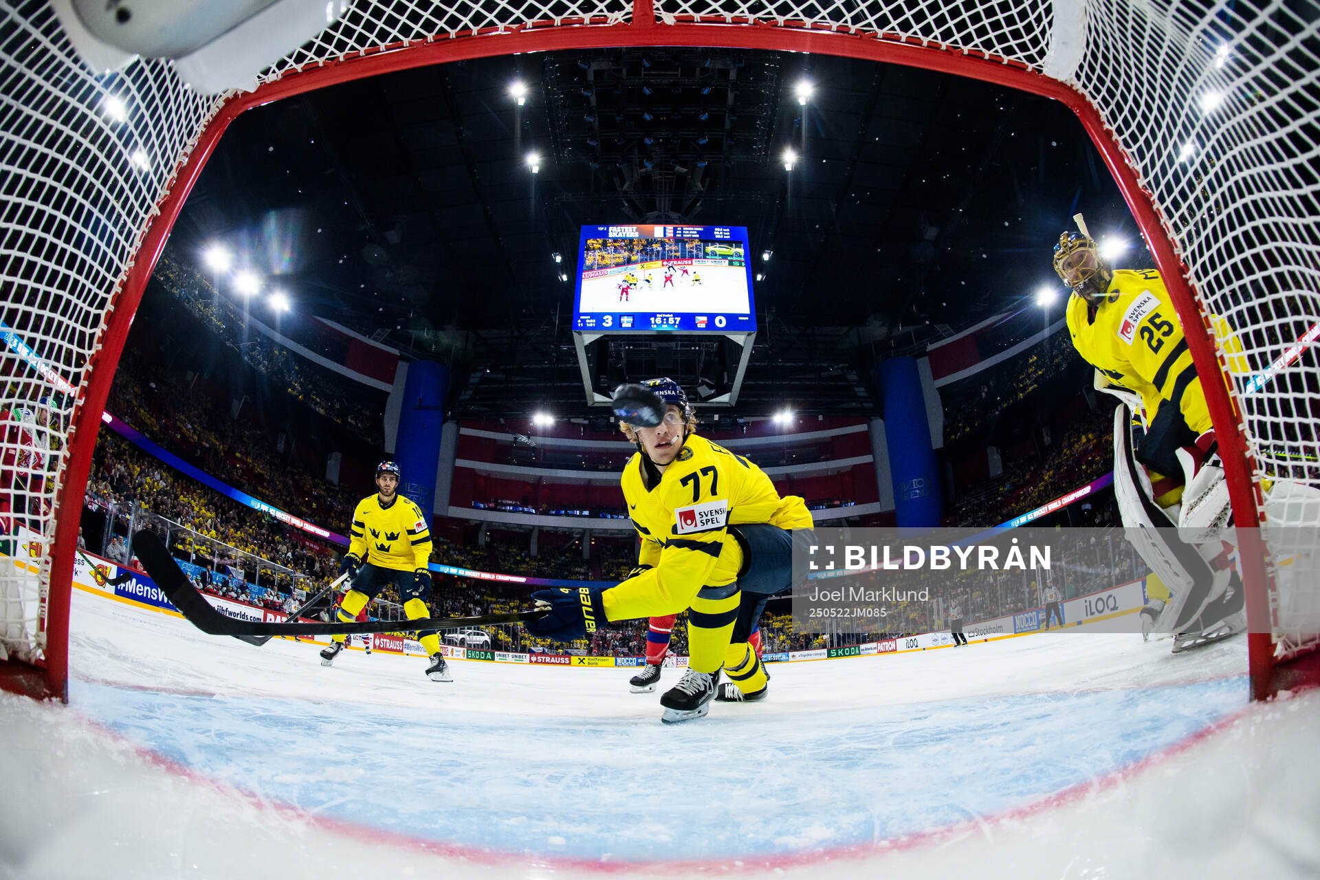 Alexander Wennberg, Simon Edvinsson and goaltender Jacob