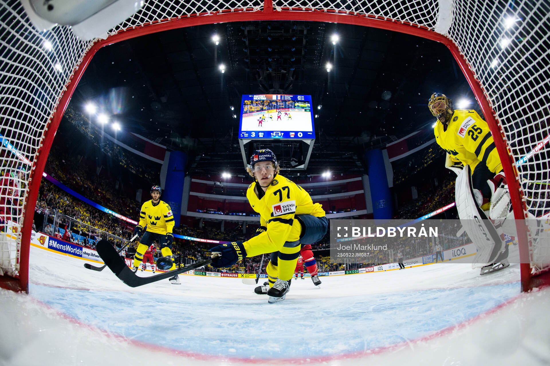 Alexander Wennberg, Simon Edvinsson and goaltender Jacob
