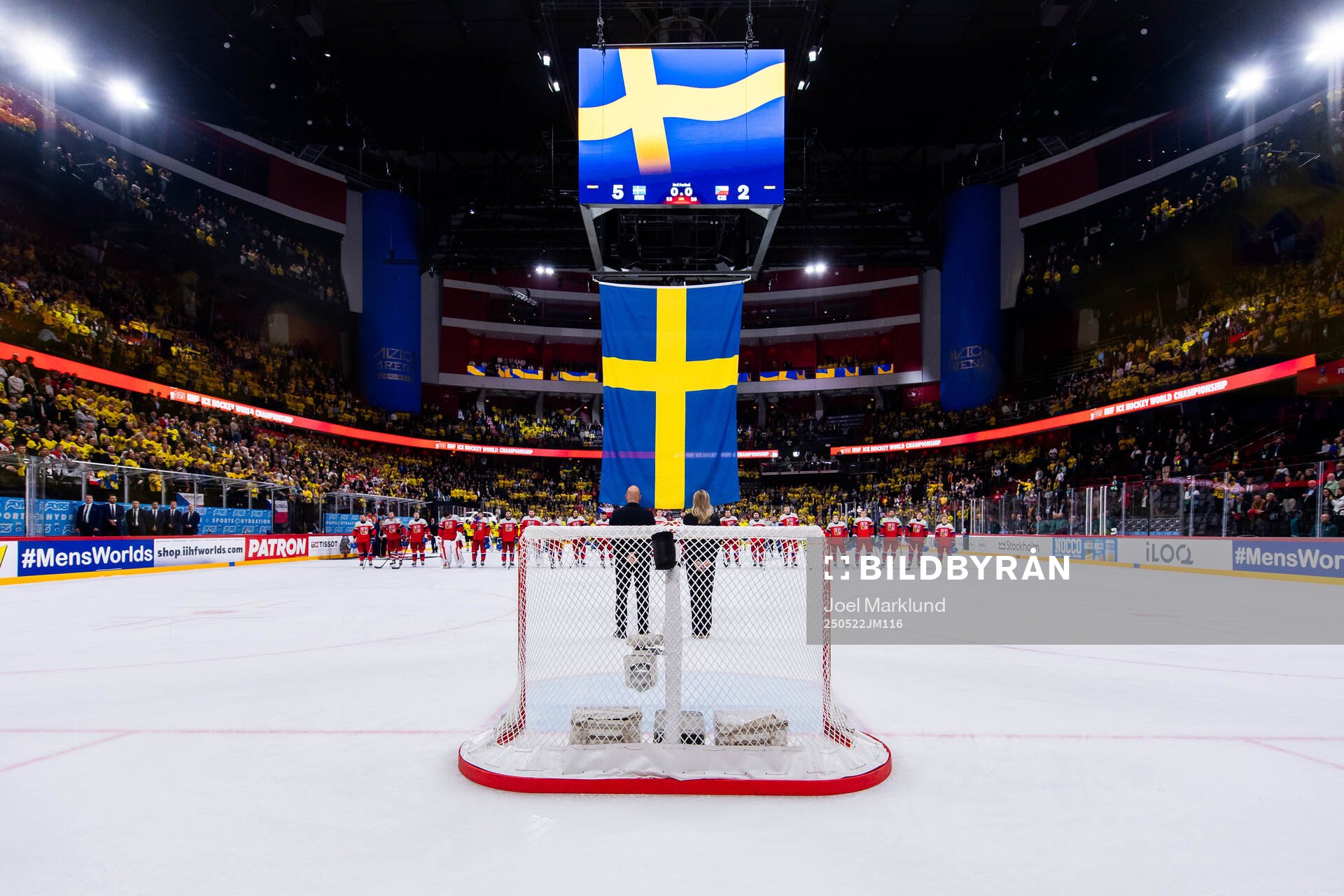 The flag of Sweden