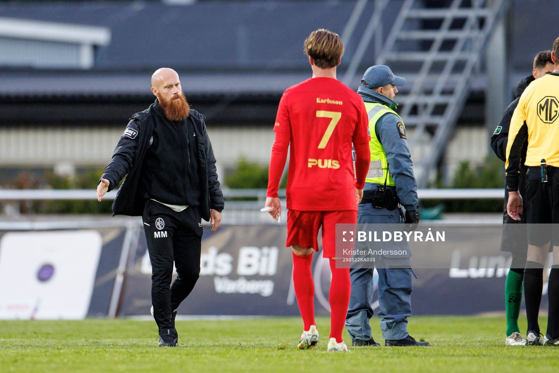 Landskronas tränare Max Mölder