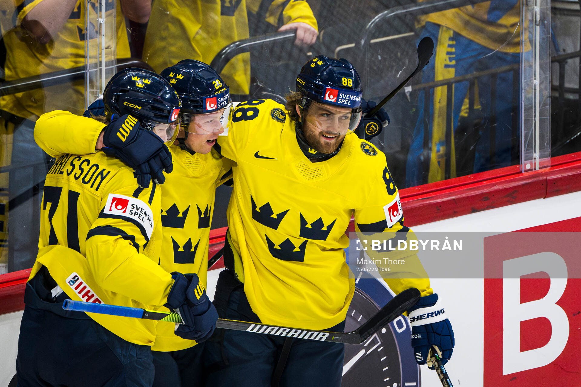 William Karlsson, Lucas Raymond and William Nylander of