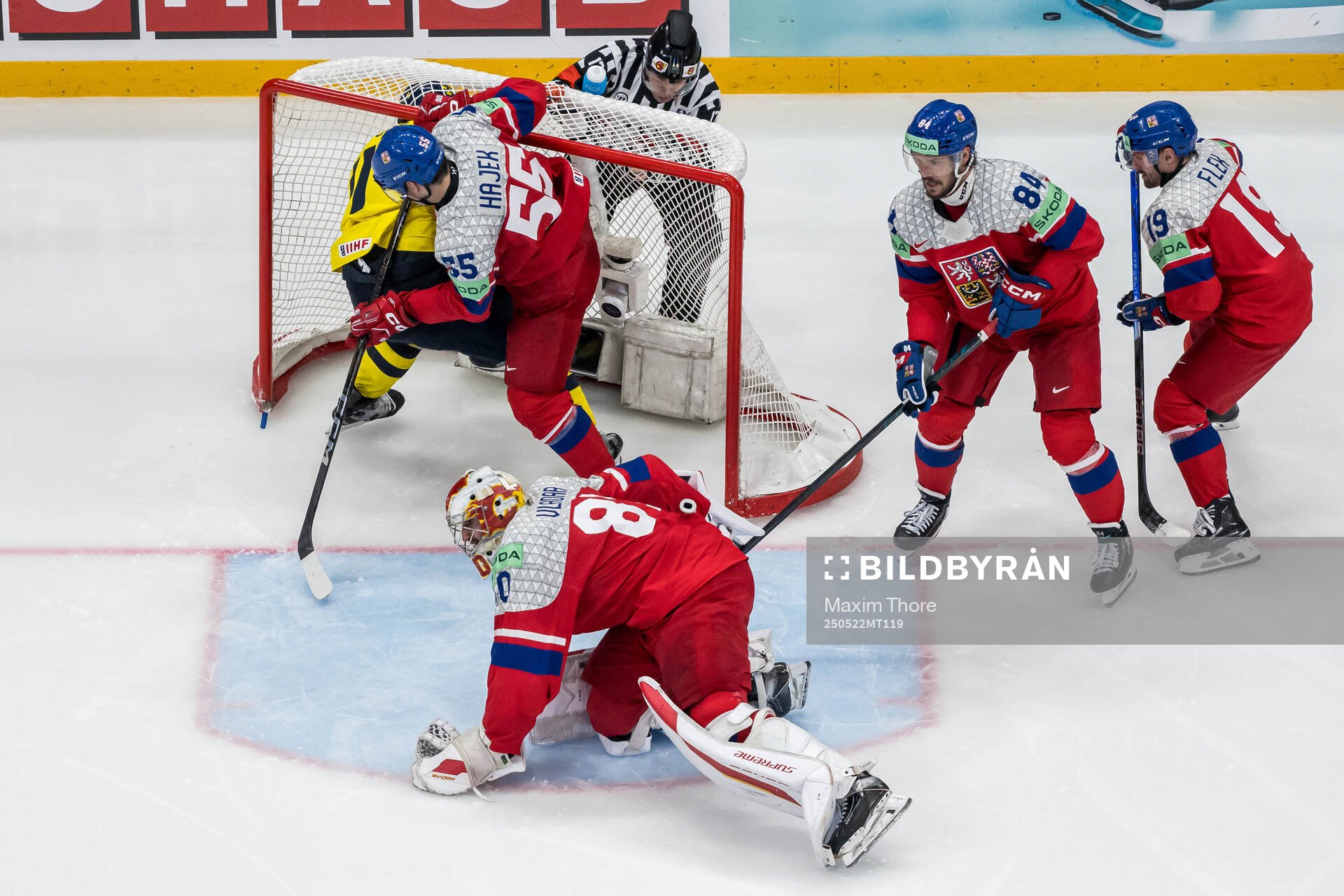Mikael Backlund of Sweden and Libor Hajek of Czech Republic