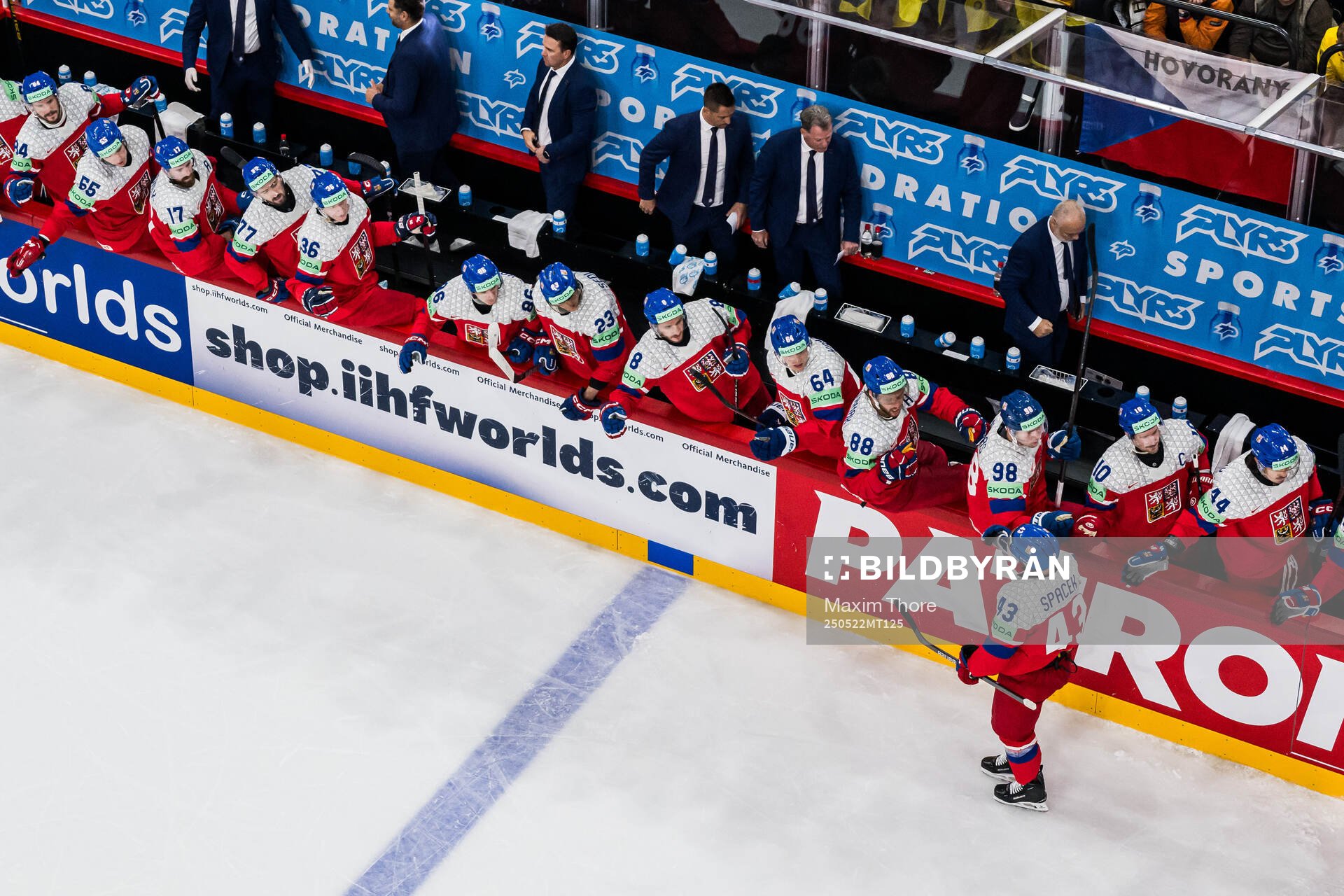 Michael Spacek of Czech Republic celebrates