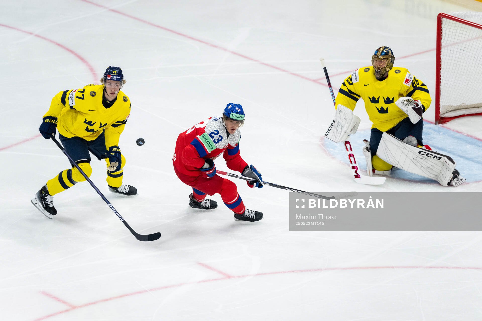 Simon Edvinsson and Jacob Markström of Sweden as well as