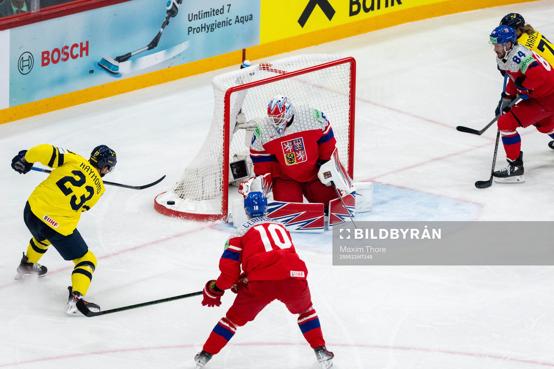 Lucas Raymond of Sweden and Karel Vejmelka of Czech Republic