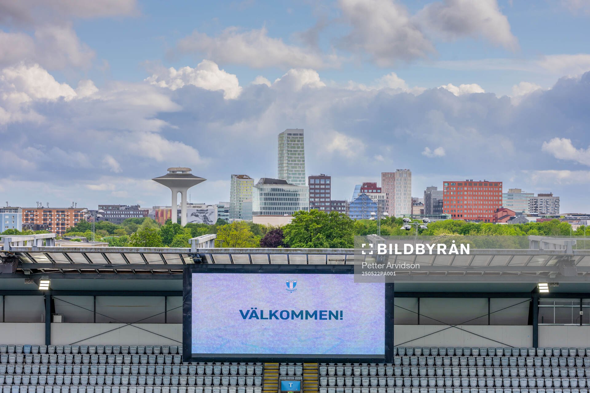 Interiör Eleda Stadion inför fotbollsmatchen i Allsvenskan mellan Malmö FF och AIK den 22 maj 2025 i Malmö. 