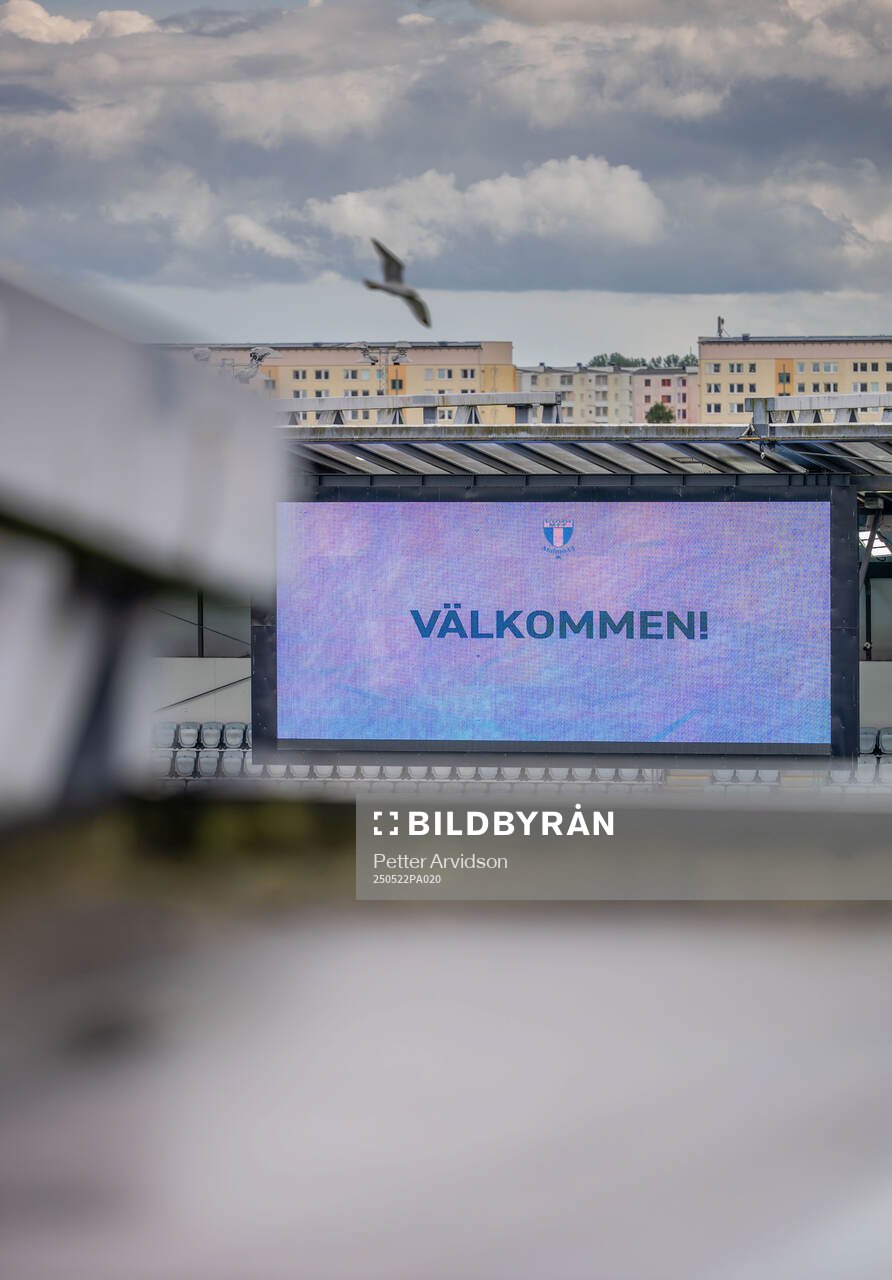 Interiör Eleda Stadion inför fotbollsmatchen i Allsvenskan mellan Malmö FF och AIK den 22 maj 2025 i Malmö. 