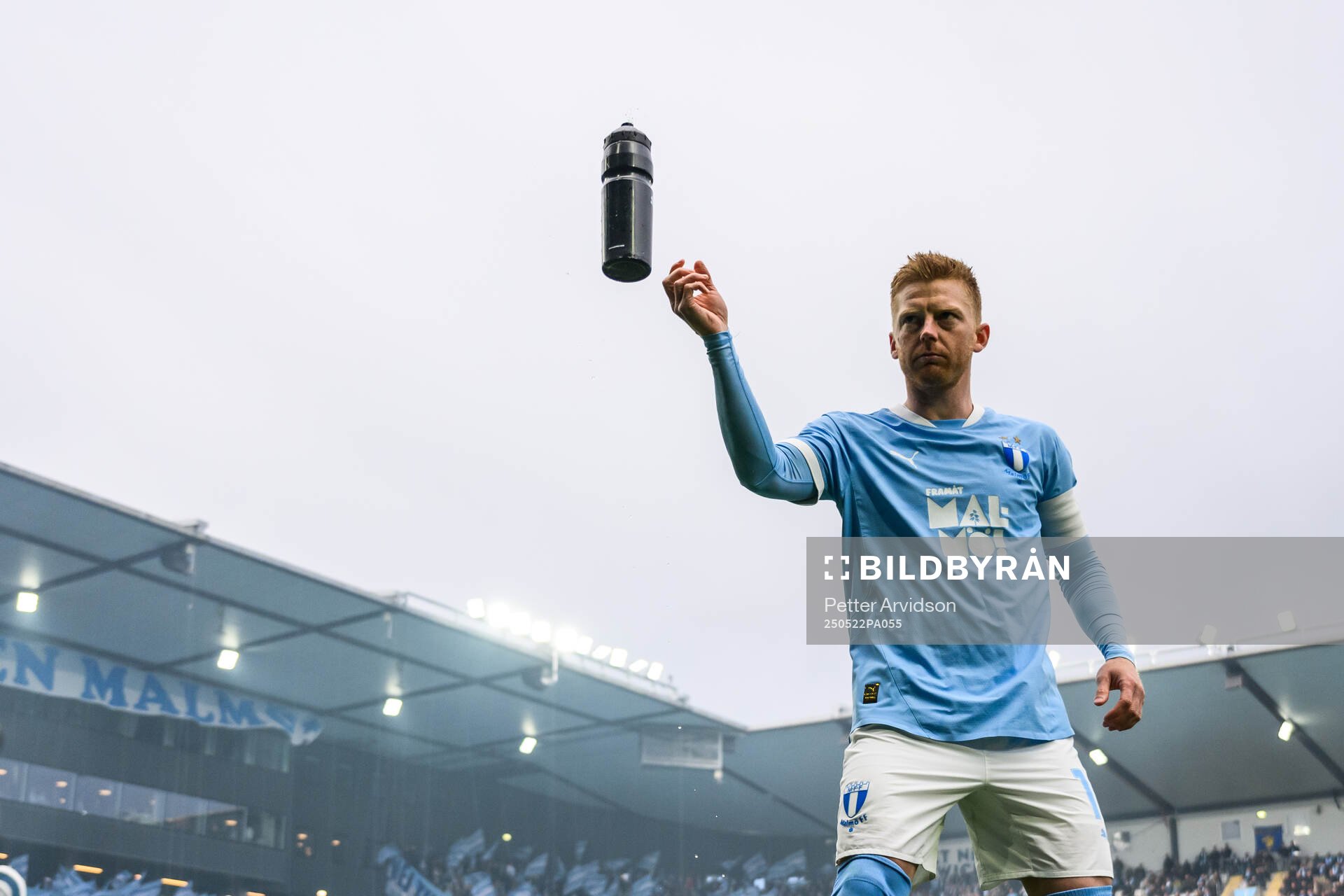 Malmö FFs Anders Christiansen inför fotbollsmatchen i Allsvenskan mellan Malmö FF och AIK den 22 maj 2025 i Malmö. 