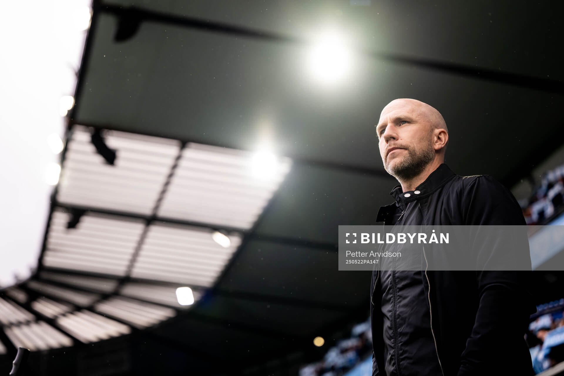 Malmö FFs tränare Henrik Rydström inför fotbollsmatchen i Allsvenskan mellan Malmö FF och AIK den 22 maj 2025 i Malmö. 