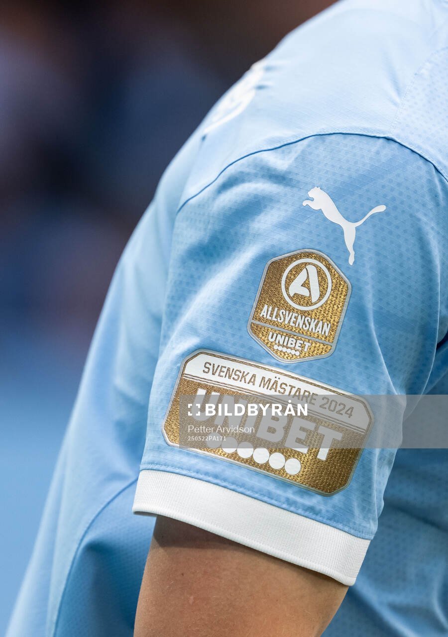 En Unibet logga under fotbollsmatchen i Allsvenskan mellan Malmö FF och AIK den 22 maj 2025 i Malmö. 